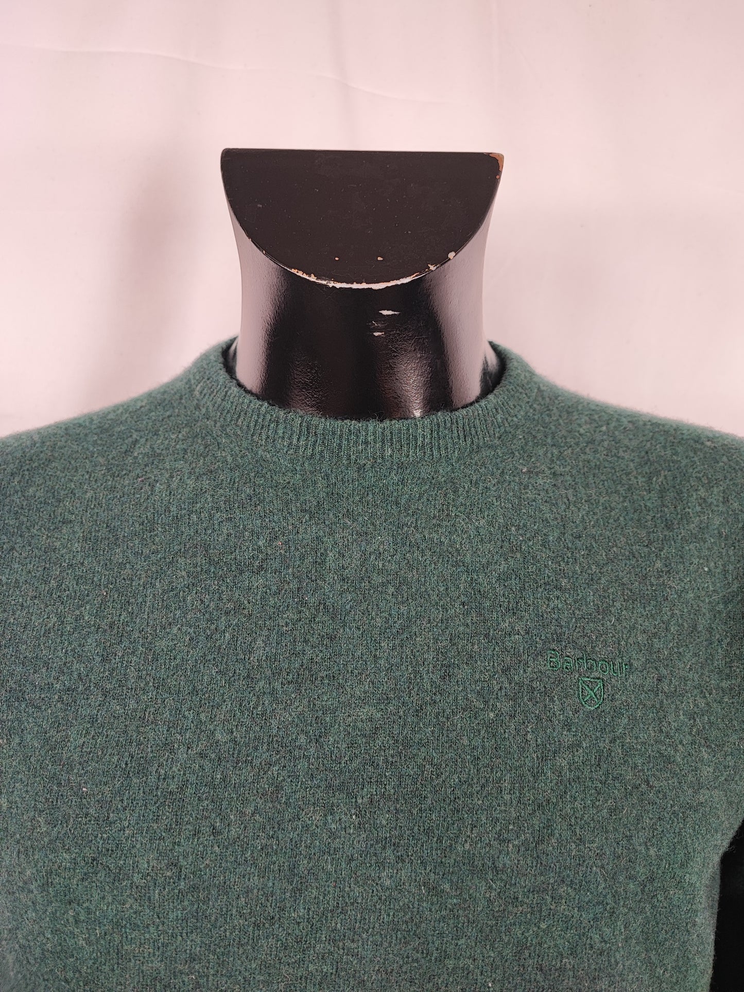 Maglione Barbour da uomo in lana verde Medium-  Man wool Green Jumper size M