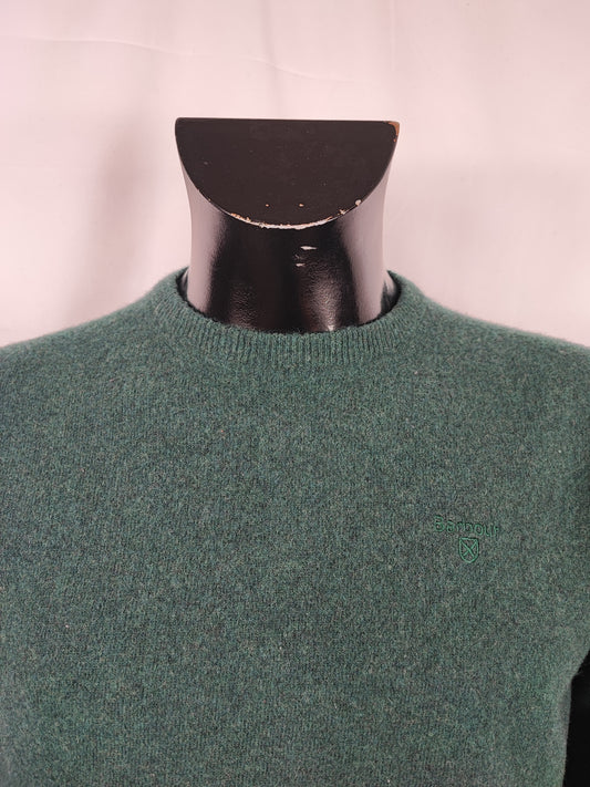 Maglione Barbour da uomo in lana verde Medium-  Man wool Green Jumper size M