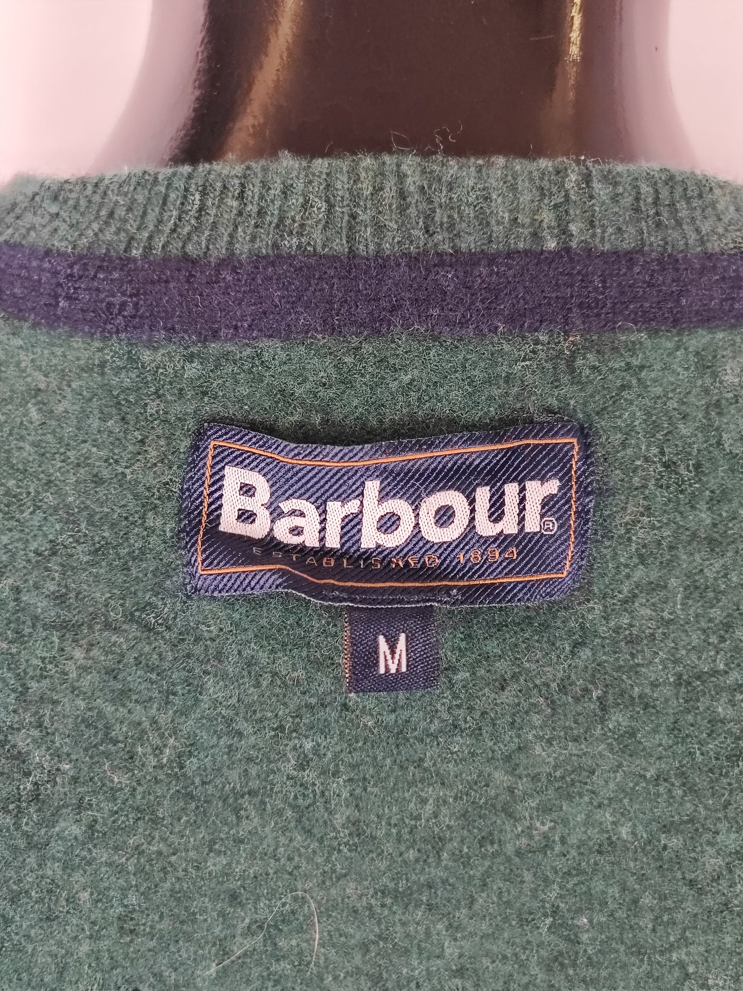 Maglione Barbour da uomo in lana verde Medium-  Man wool Green Jumper size M