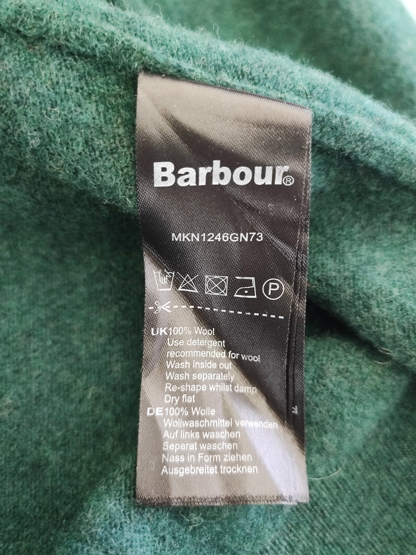 Maglione Barbour da uomo in lana verde Medium-  Man wool Green Jumper size M