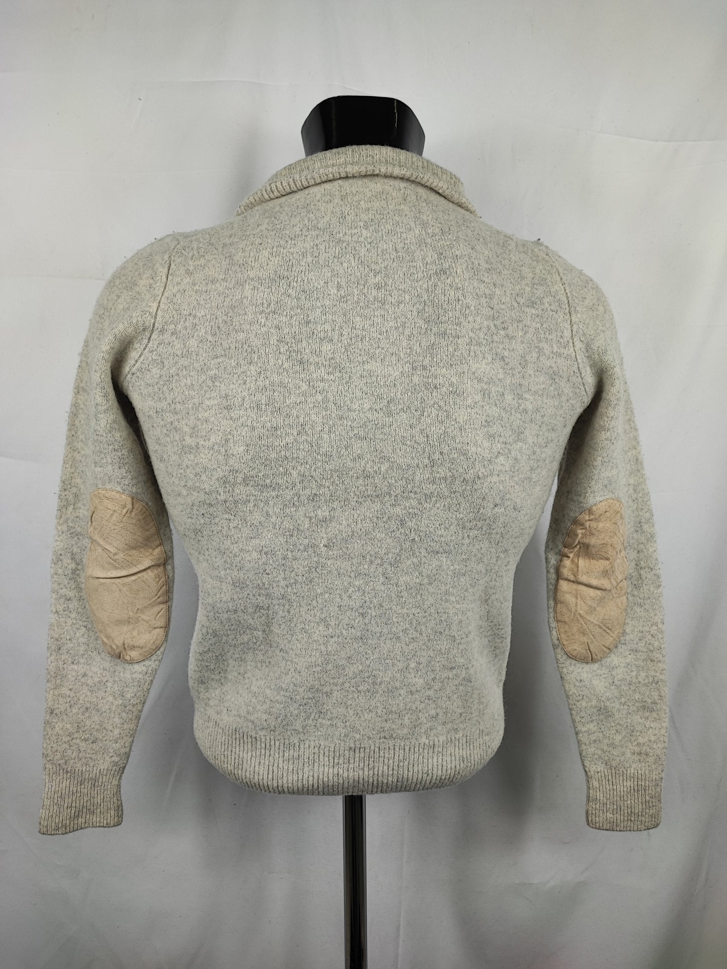 Maglione Barbour da uomo in lana bianco Small -  Man Wool White Jumper Size Small