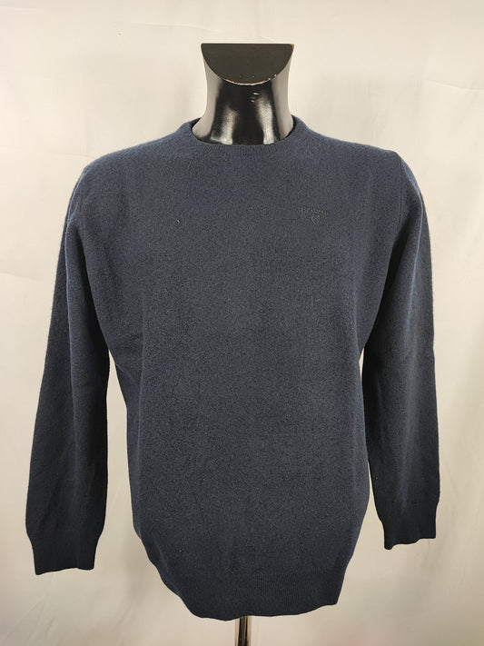 Maglione Barbour da uomo in lana blu Large-  Man Wool Navy Size Large