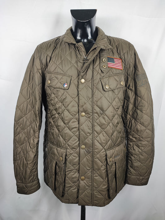 Giacca Barbour International Steve Mc Queen Verde XXL- Man Green Quilted Jeffries Jacket size XXL