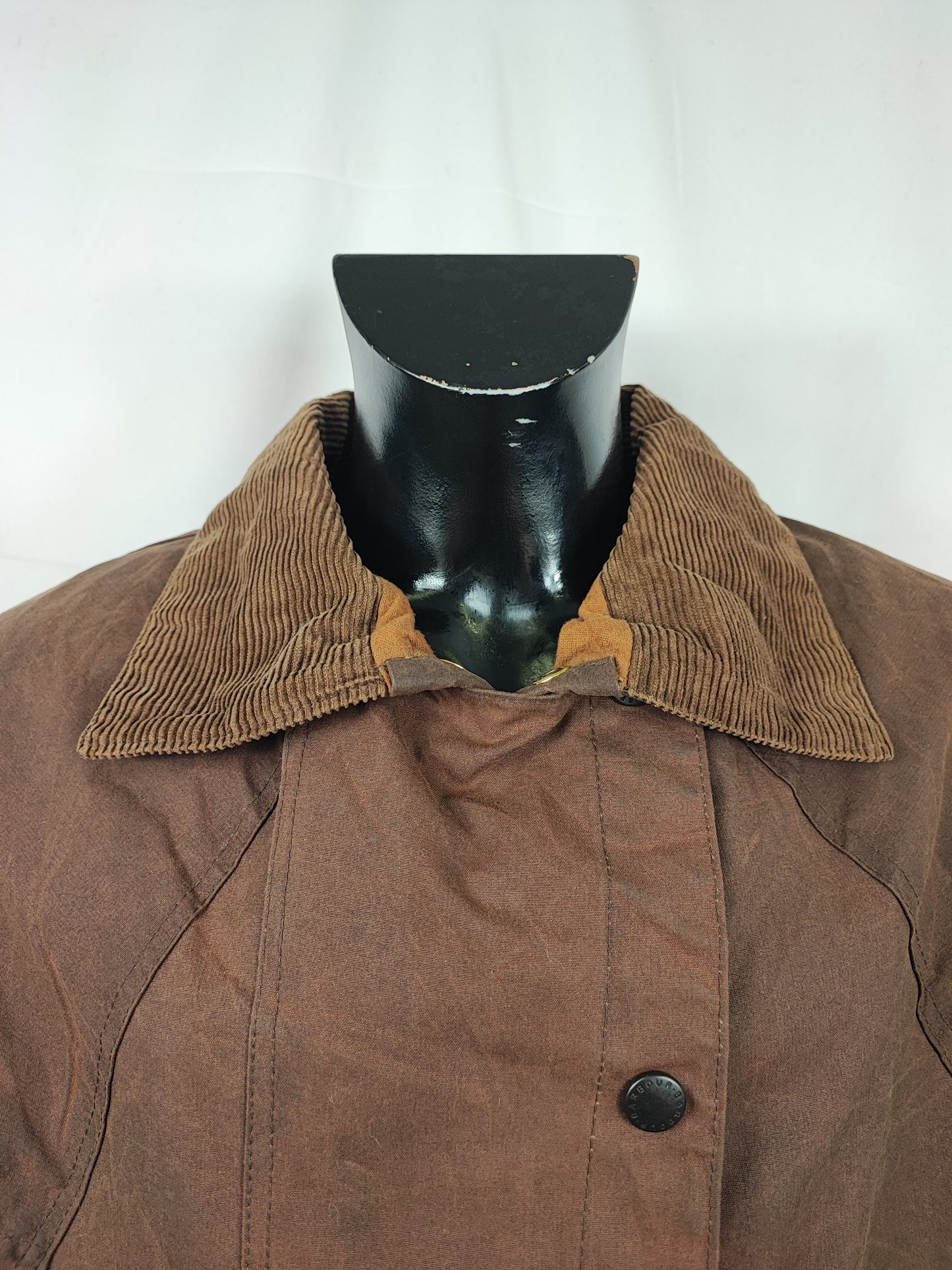 RARO Barbour Backhouse marrone C44/112 cm Man Riding Brown Wax Jacket size XLarge