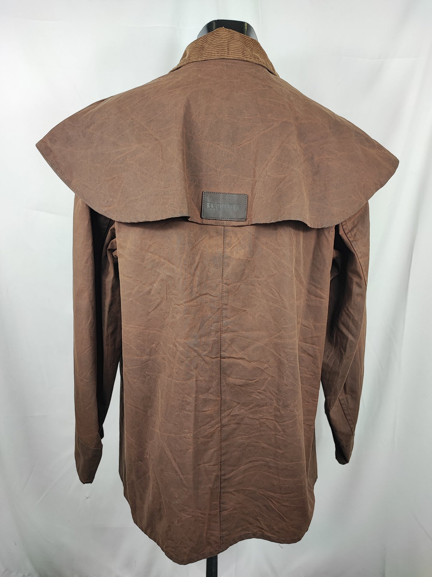 RARO Barbour Backhouse marrone C44/112 cm Man Riding Brown Wax Jacket size XLarge