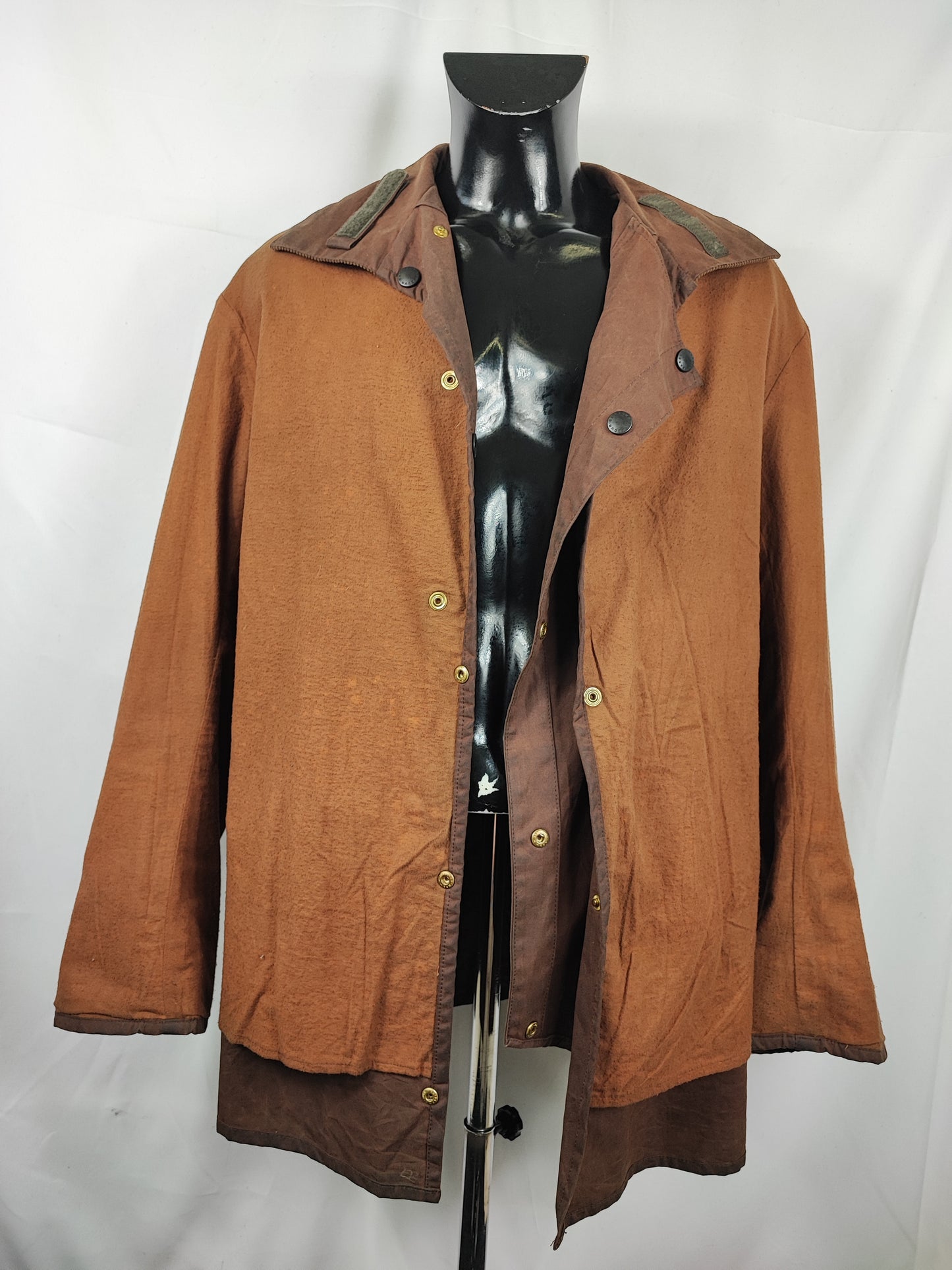 RARO Barbour Backhouse marrone C44/112 cm Man Riding Brown Wax Jacket size XLarge
