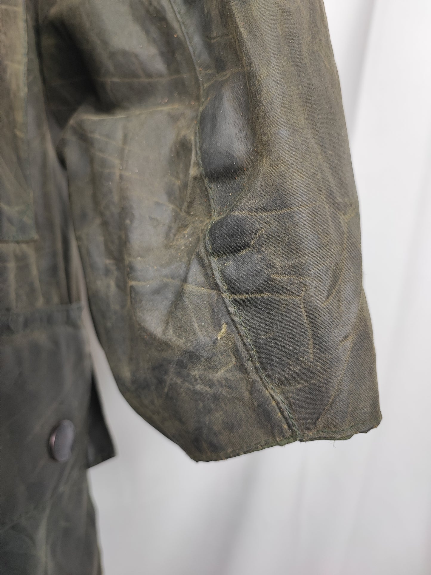 Barbour Uomo Border vintage verde cotone Cerato C44/112cm Man Green Border Coat Size XL - Shop In London