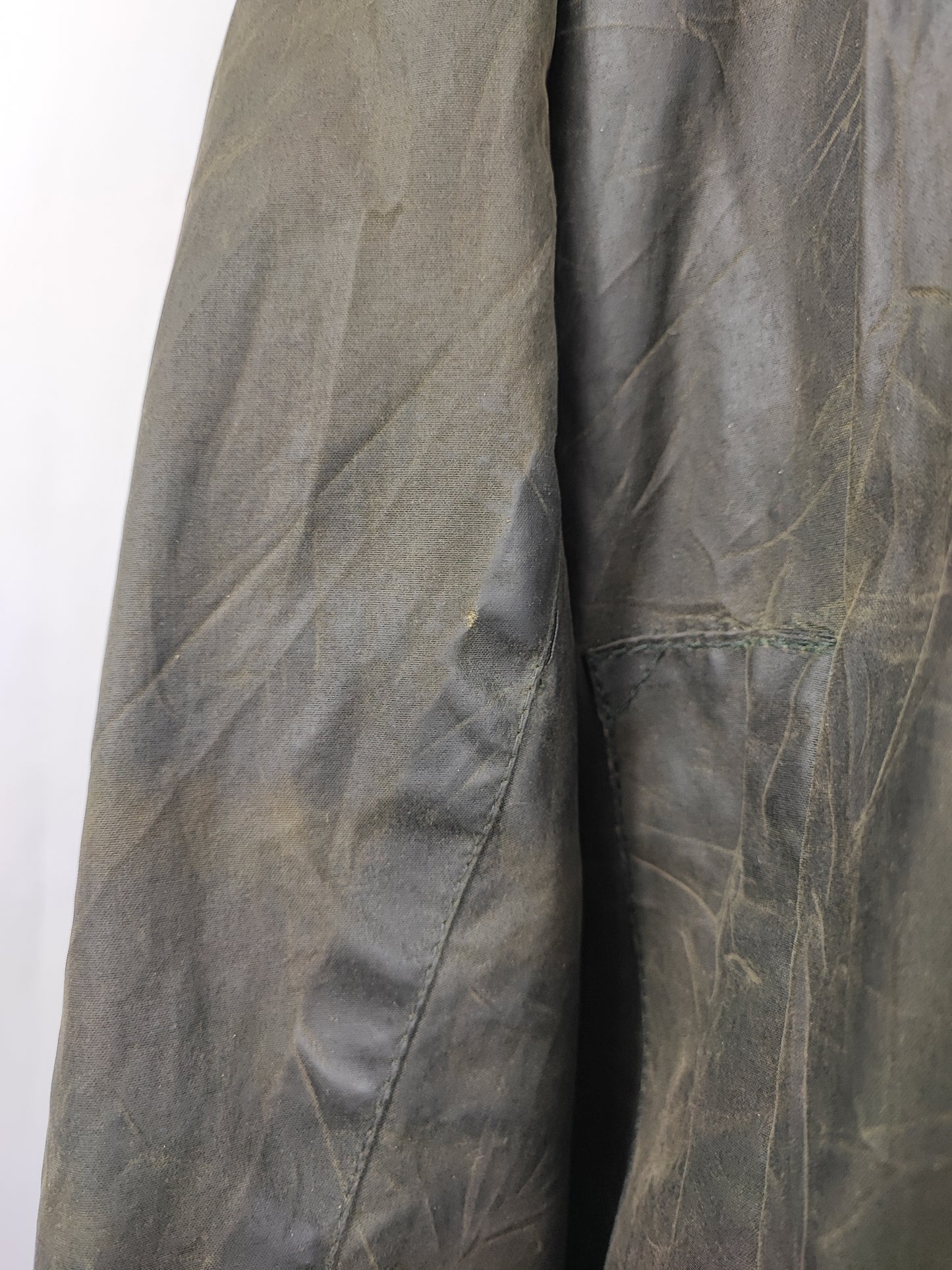 Barbour Uomo Border vintage verde cotone Cerato C44/112cm Man Green Border Coat Size XL - Shop In London