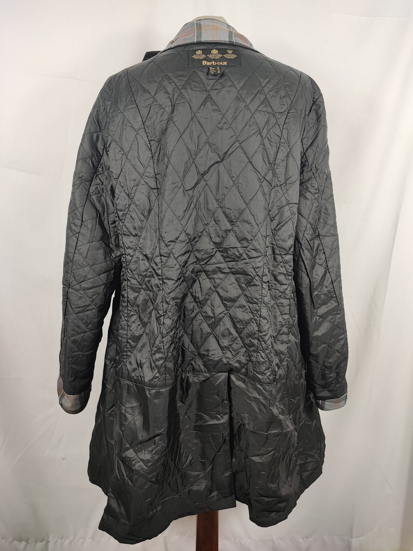 Giacca Barbour Belsay Unisex nera Uk18 tg. 48 ita Black Waxed Unisex Coat size UK18