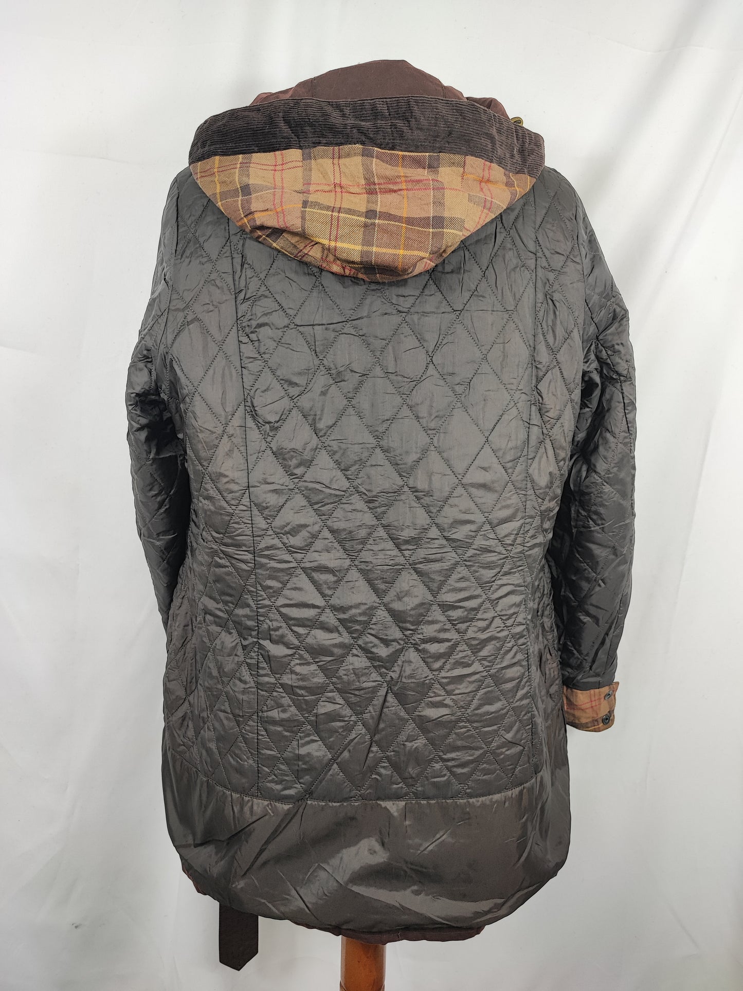 Giacca Barbour cerata marrone Rebel UK16 tg. 44/46 Brown Wax Rebel jacket size uk16
