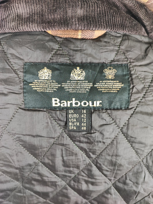 Giacca Barbour cerata marrone Rebel UK16 tg. 44/46 Brown Wax Rebel jacket size uk16