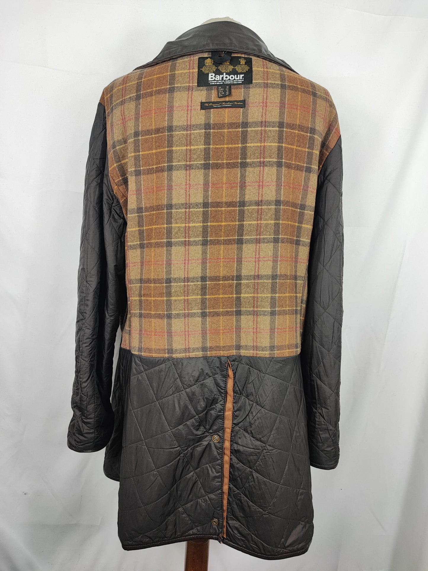 Giacca Barbour Unisex Marrone spina di pesce Uk18 tg.48 ita - Wax Herringbone Coat brown Size uk18
