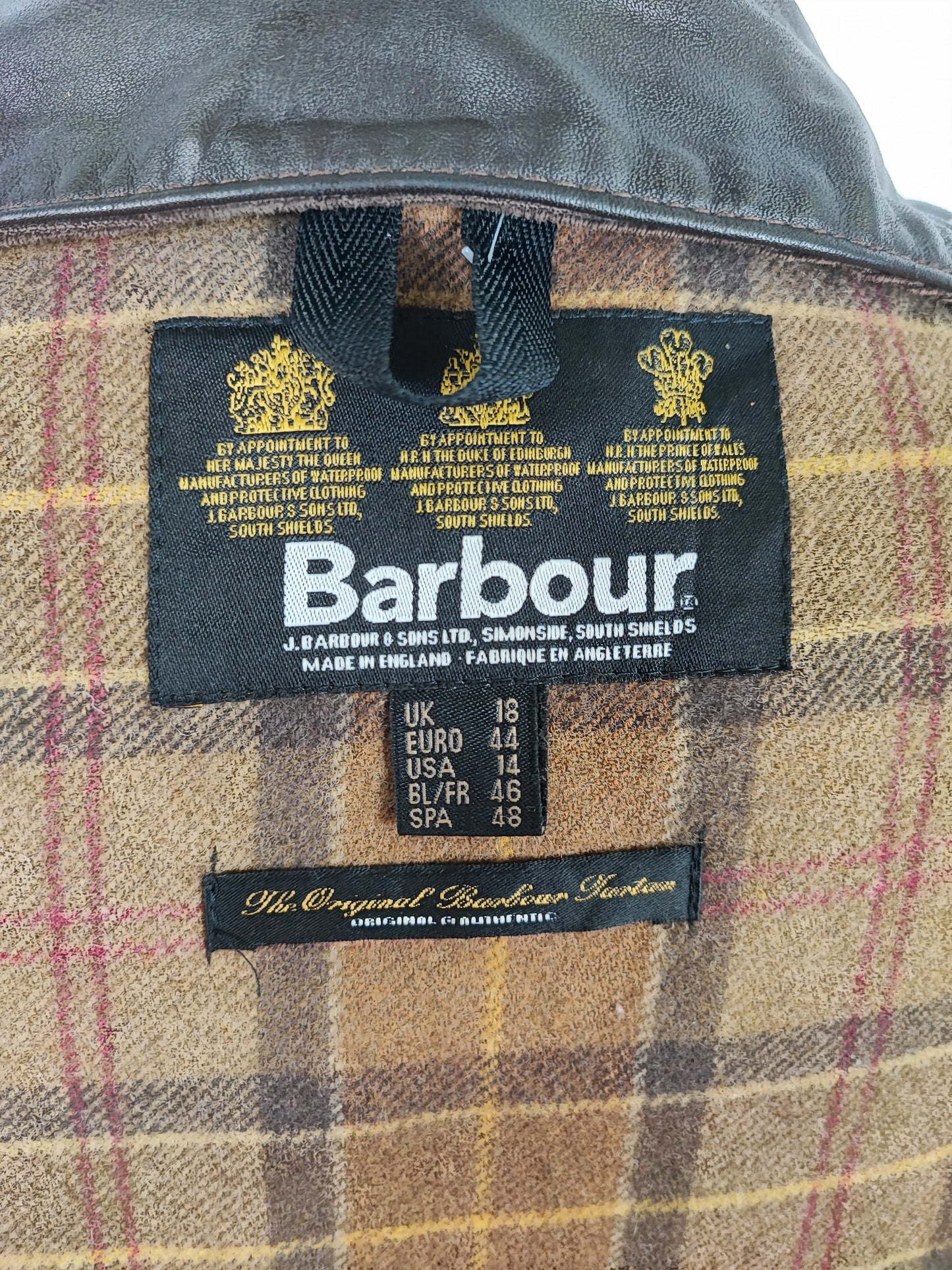 Giacca Barbour Unisex Marrone spina di pesce Uk18 tg.48 ita - Wax Herringbone Coat brown Size uk18