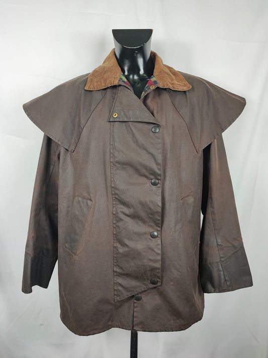 Raro Barbour Backhouse Marrone cerato C40/102cm - Brown Wax Backhouse Jacket size Medium