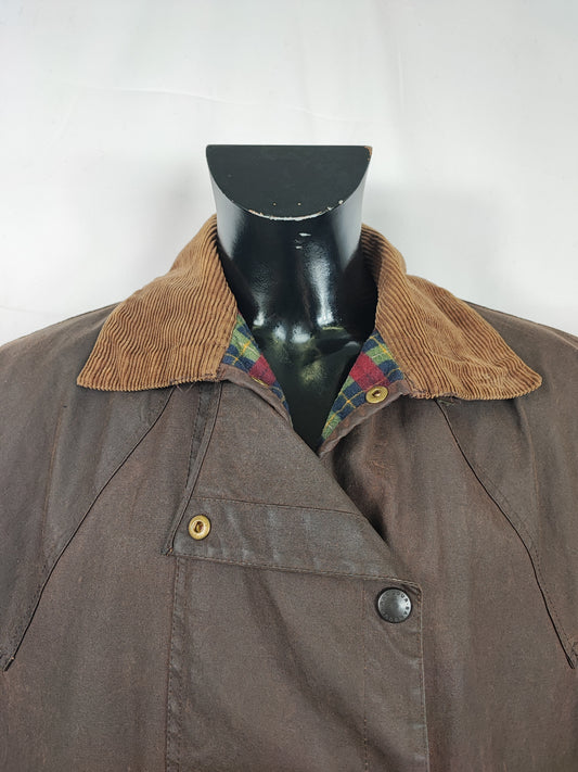 Raro Barbour Backhouse Marrone cerato C40/102cm - Brown Wax Backhouse Jacket size Medium