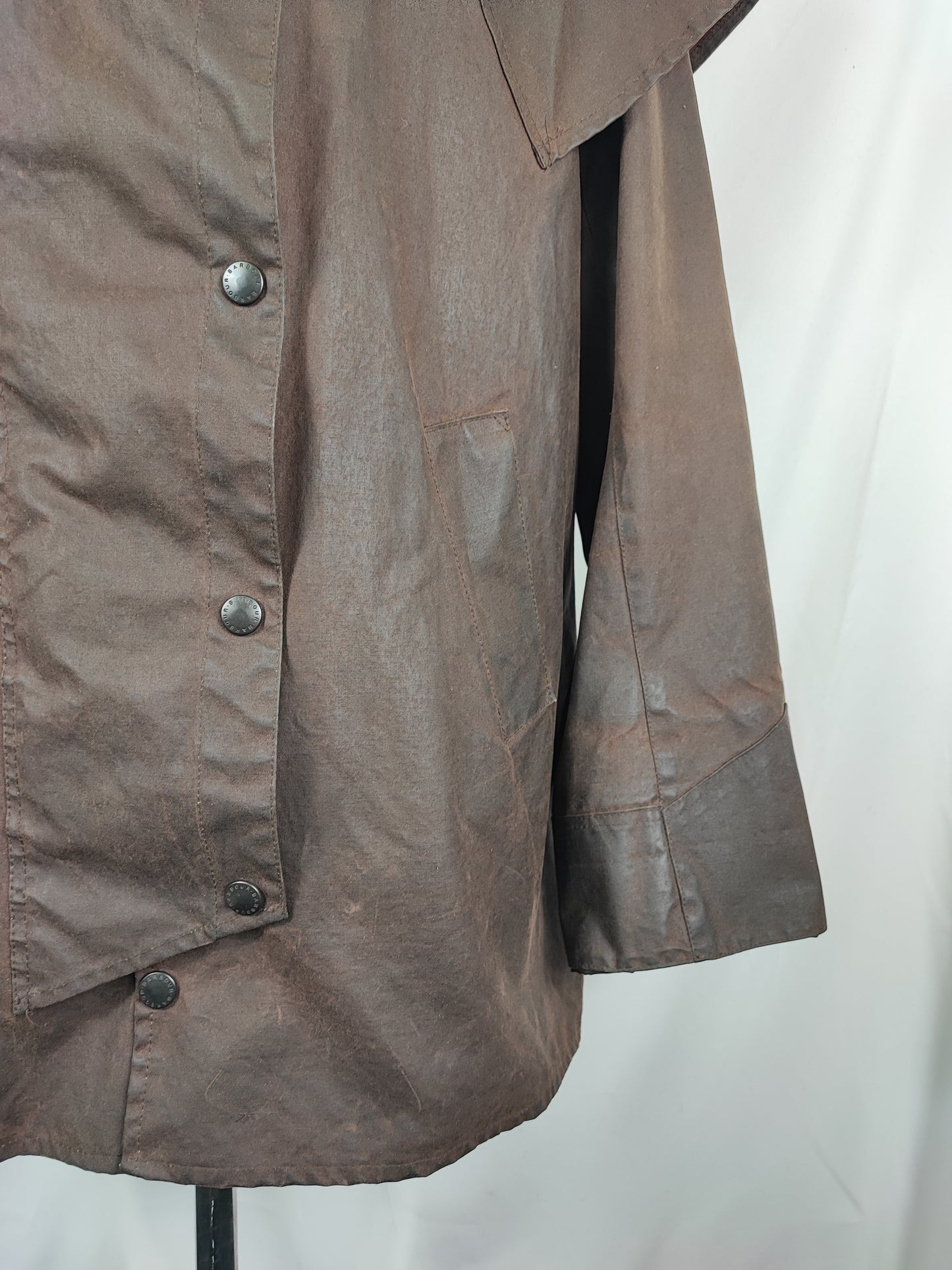 Raro Barbour Backhouse Marrone cerato C40/102cm - Brown Wax Backhouse Jacket size Medium