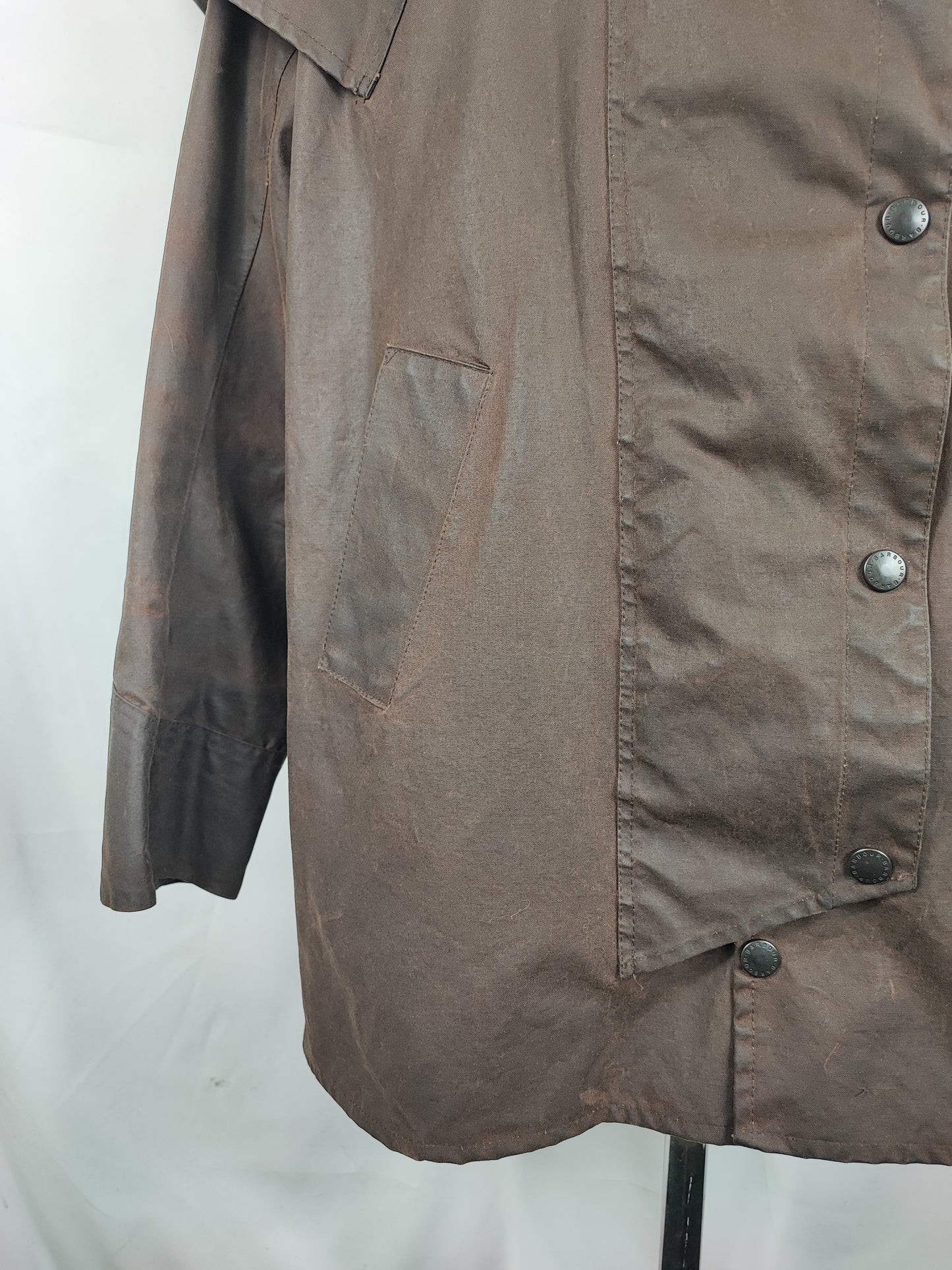 Raro Barbour Backhouse Marrone cerato C40/102cm - Brown Wax Backhouse Jacket size Medium