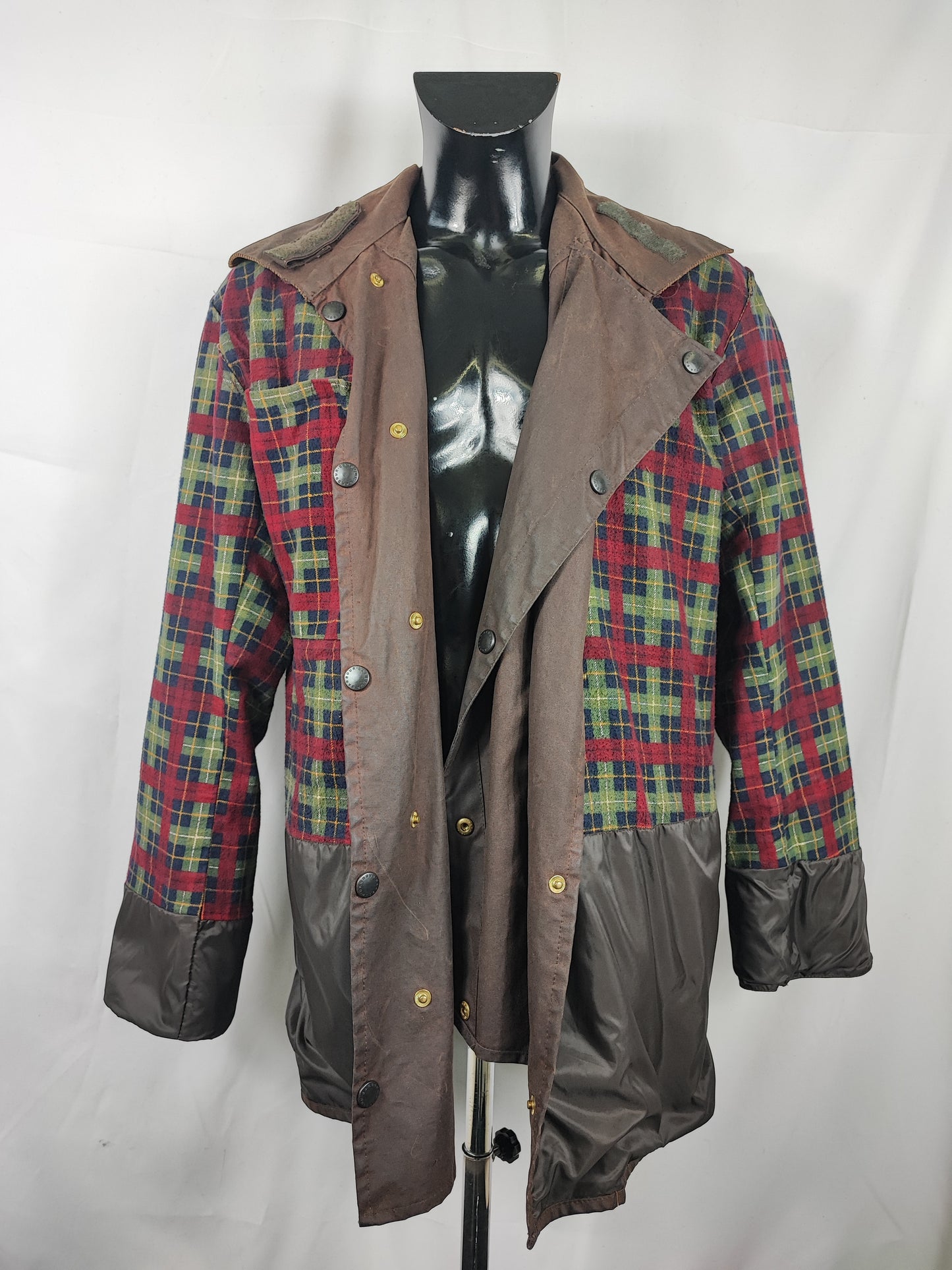 Raro Barbour Backhouse Marrone cerato C40/102cm - Brown Wax Backhouse Jacket size Medium