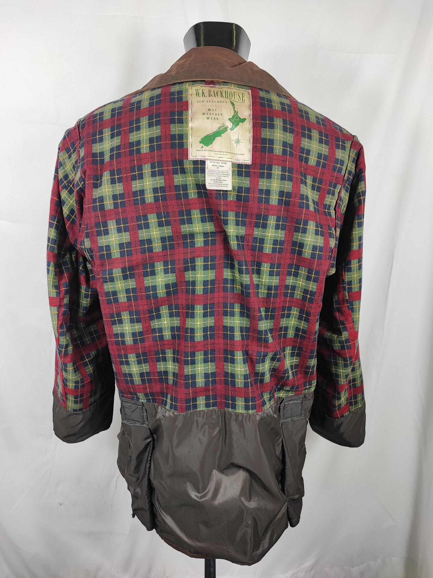 Raro Barbour Backhouse Marrone cerato C40/102cm - Brown Wax Backhouse Jacket size Medium