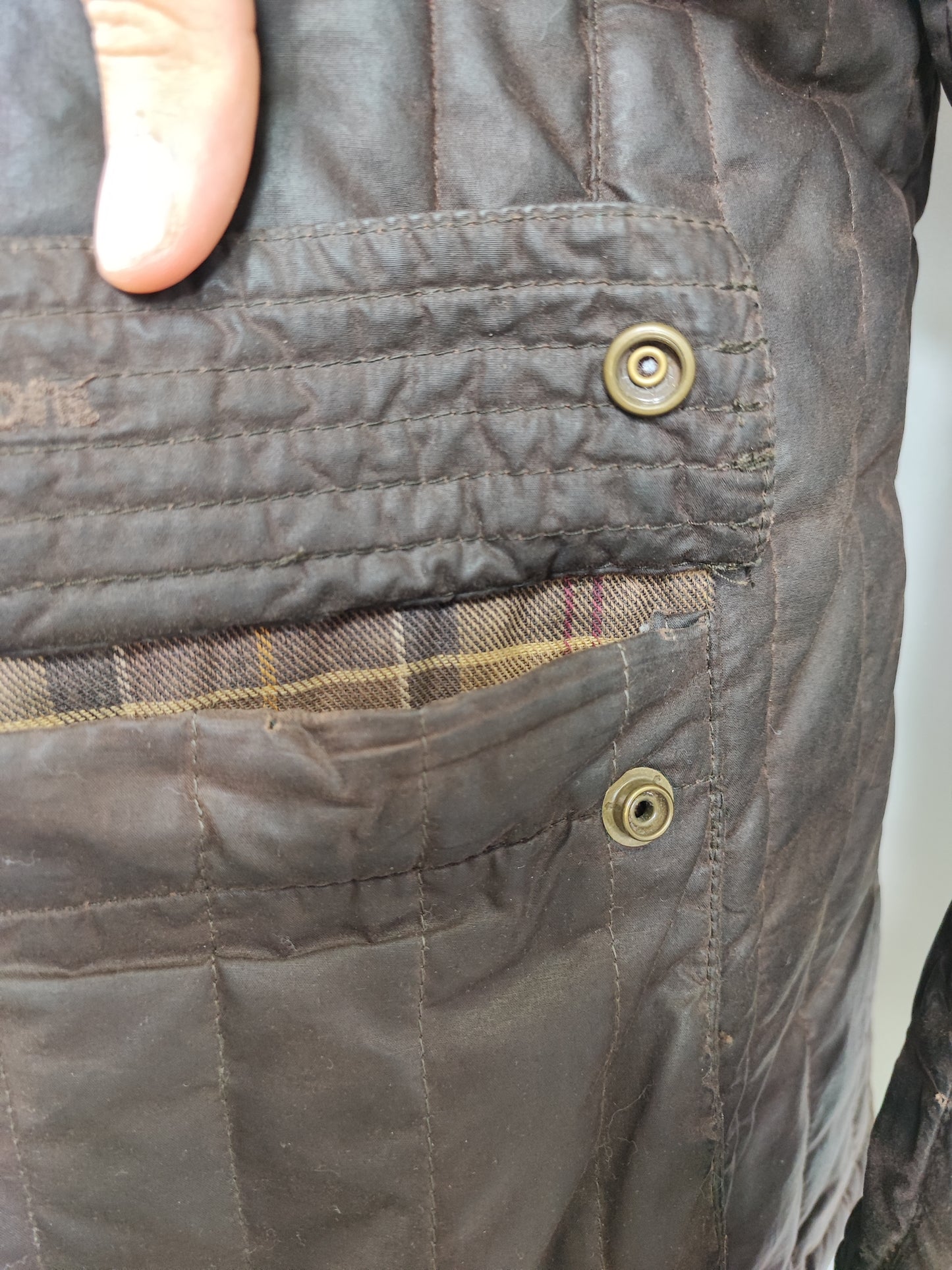 RARA Barbour TO KI TO Motor cycling Jacket XXLarge Brown Tokito Wax Jacket Size XXL
