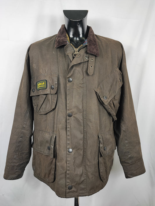 Giacca Barbour International oliva C46 XL- Man Barbour International Duracotton Olive size c46
