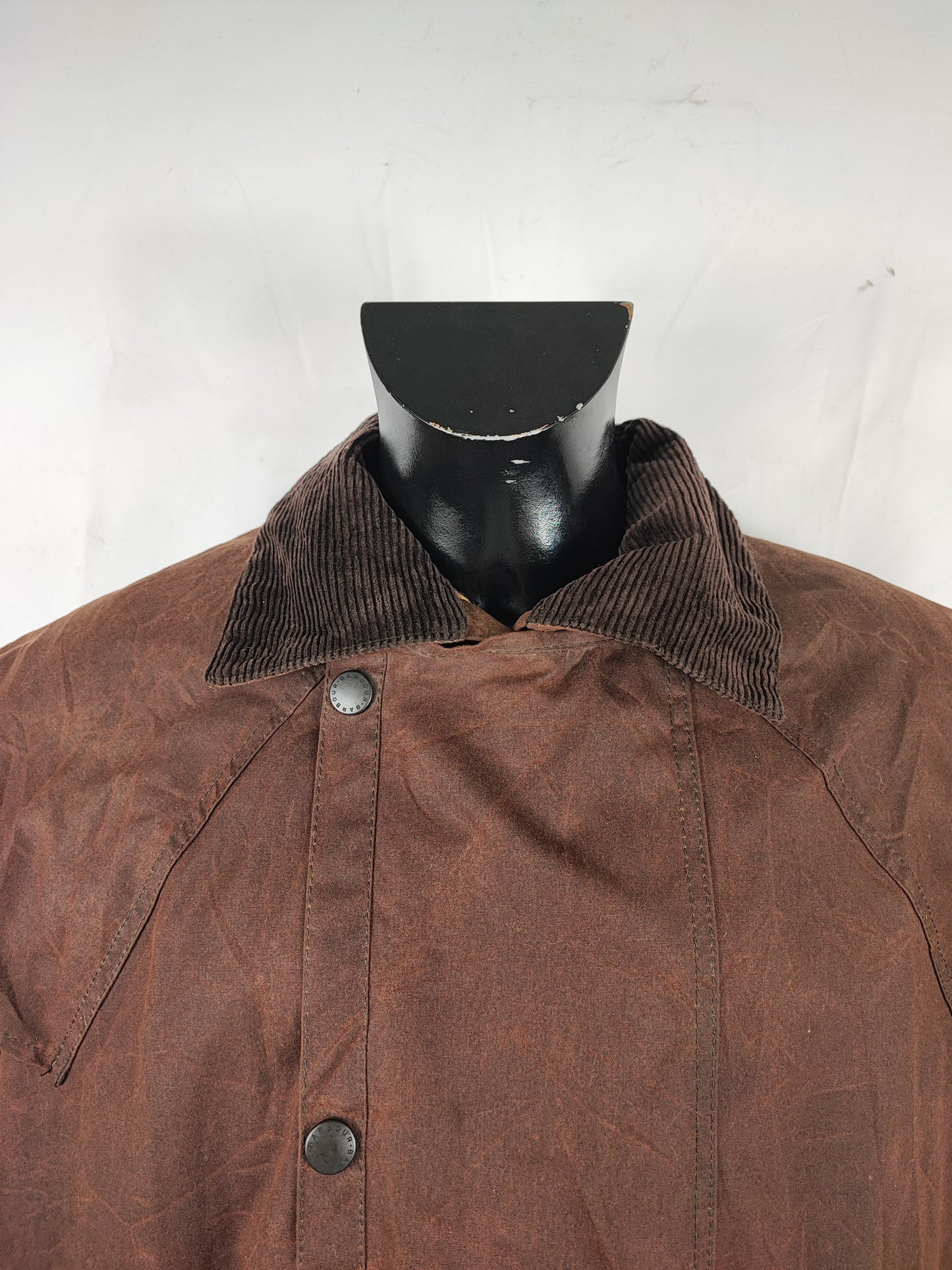 RARO Cappotto Barbour Stockman marrone Lungo Medium Man Brown wax Long Coat Size Medium