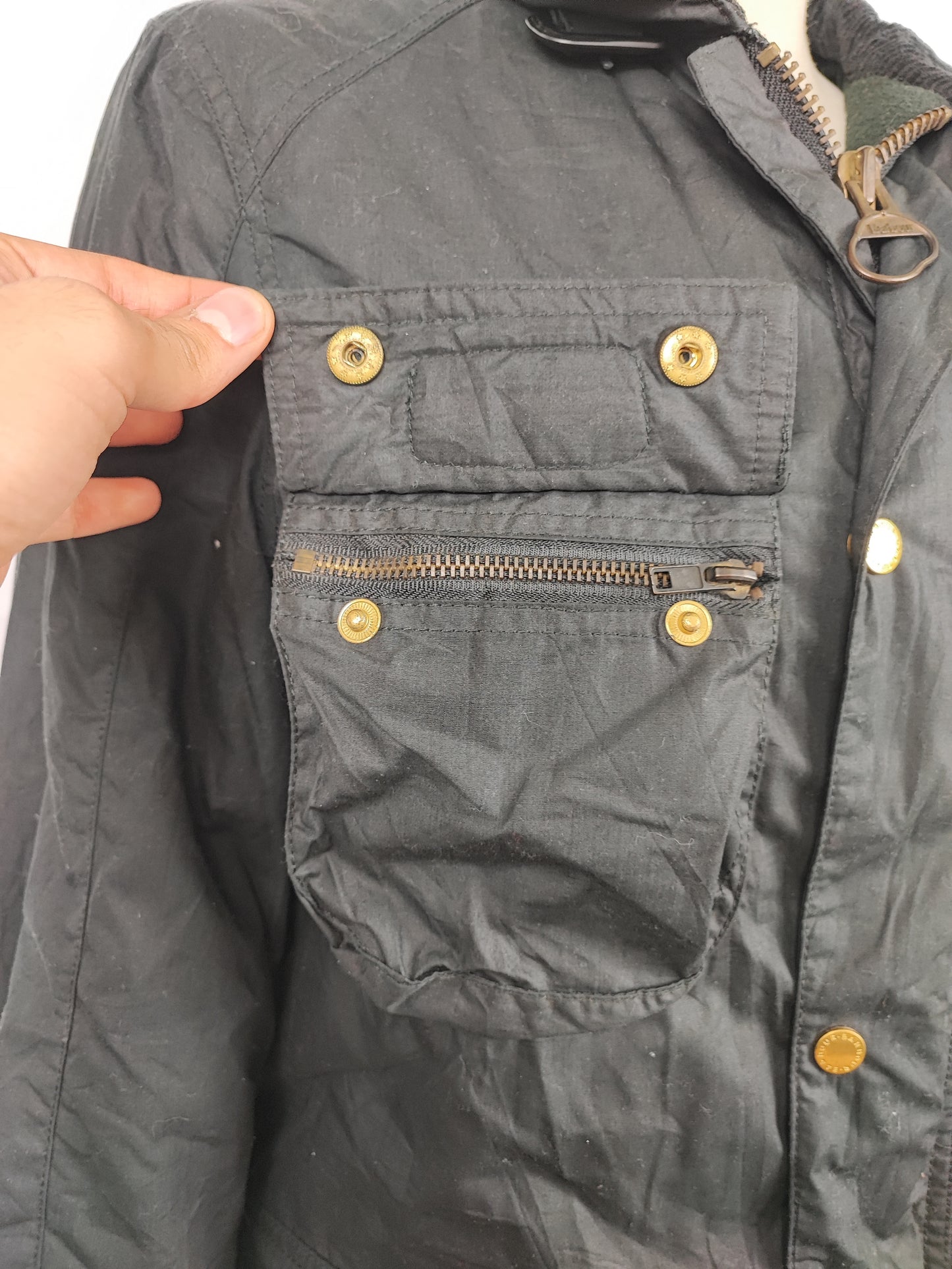 Giacca Barbour International Donna Medium UK12 -Lady Black Vintage International Jacket Size uk12 - Shop In London