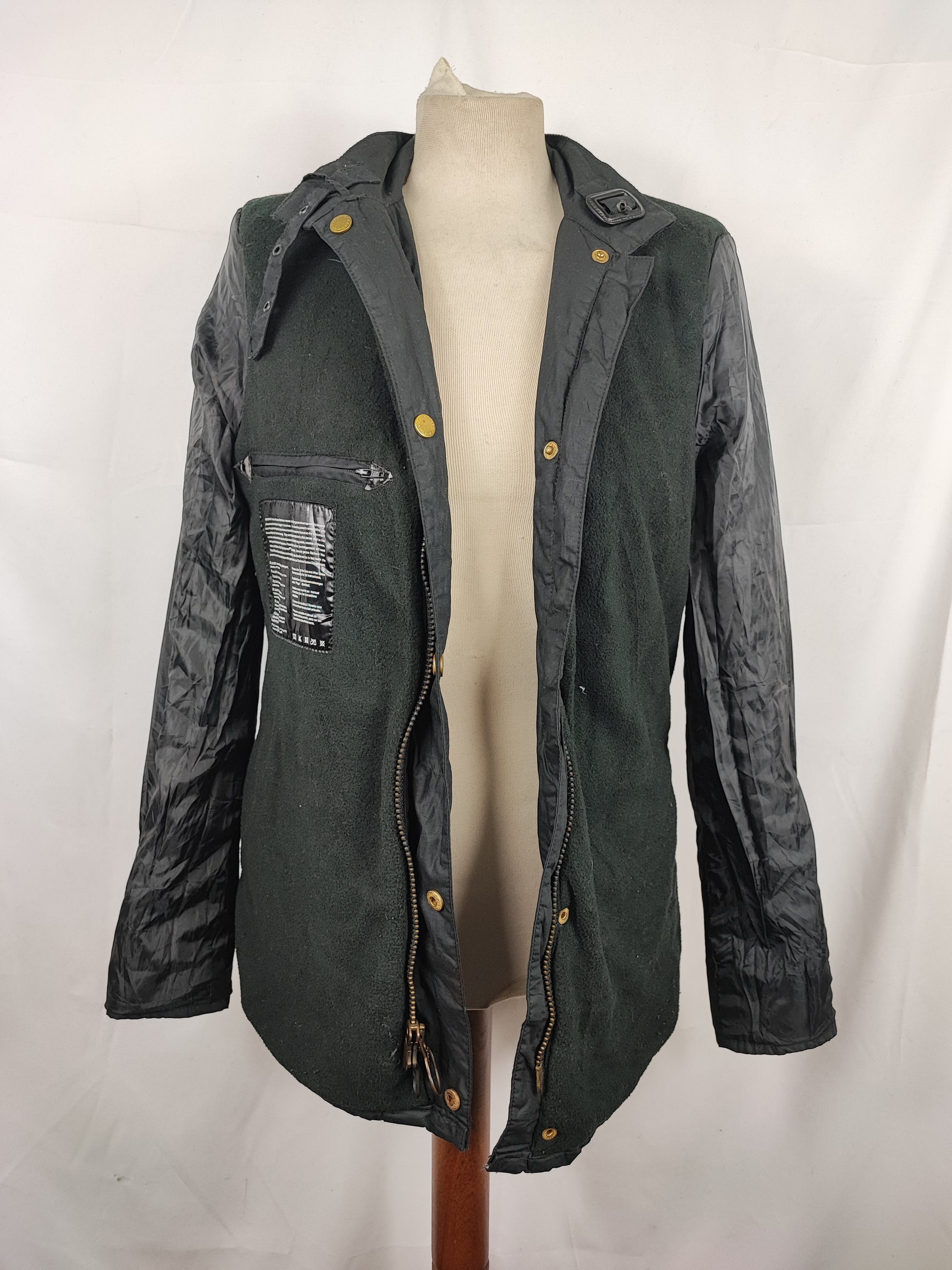 Giacca Barbour International Donna Medium UK12 -Lady Black Vintage International Jacket Size uk12 - Shop In London