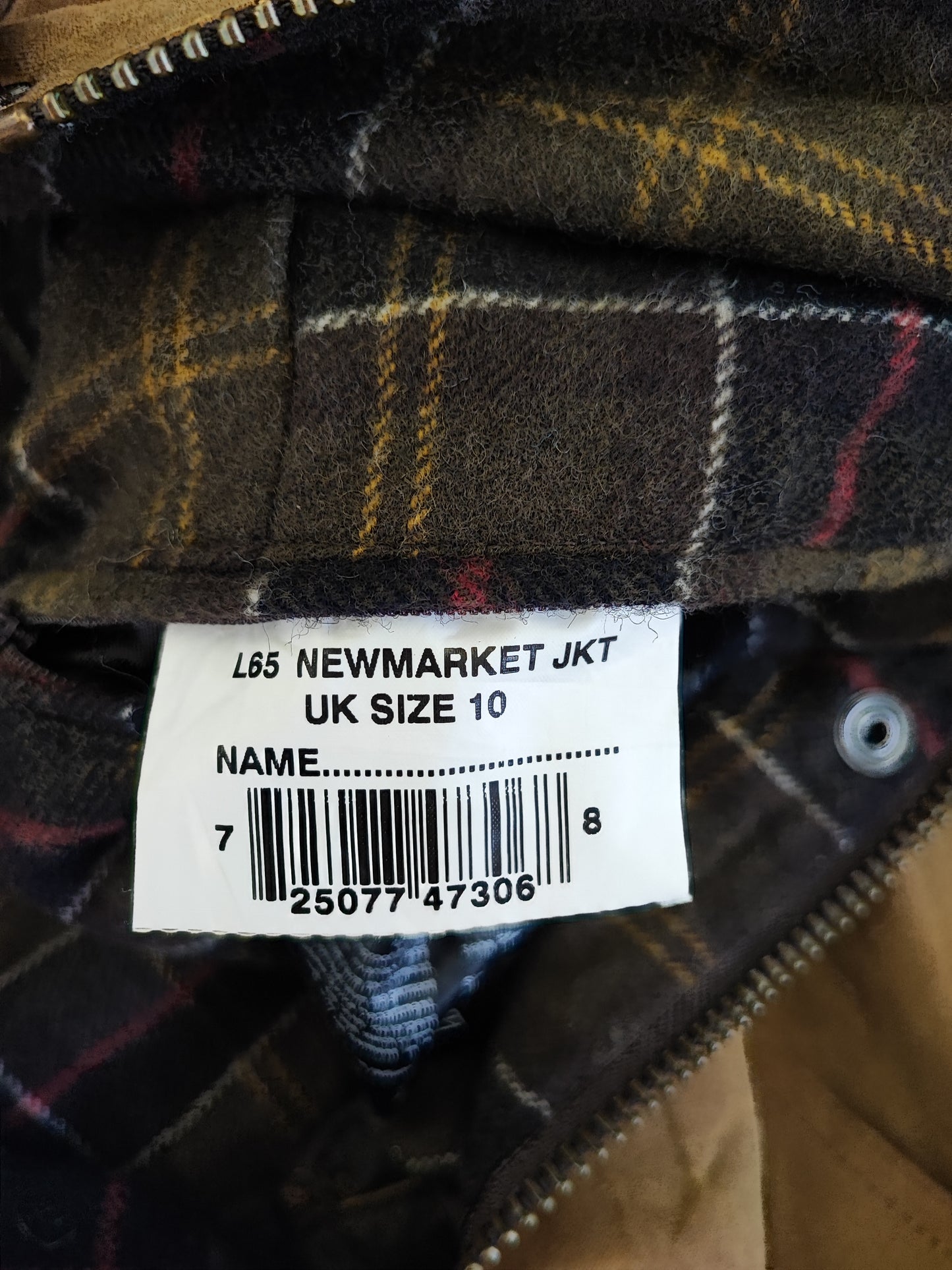 Giacca Barbour Newmarket donna Beige UK10 Small Lady Beige Newmarket jacket Size UK10