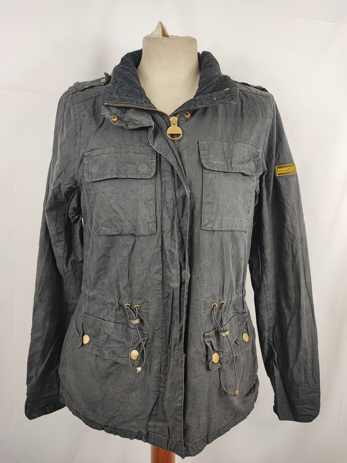 Giacca Barbour International Donna nero SMALL UK10 -Lady Black International Jacket size 10 - Shop In London