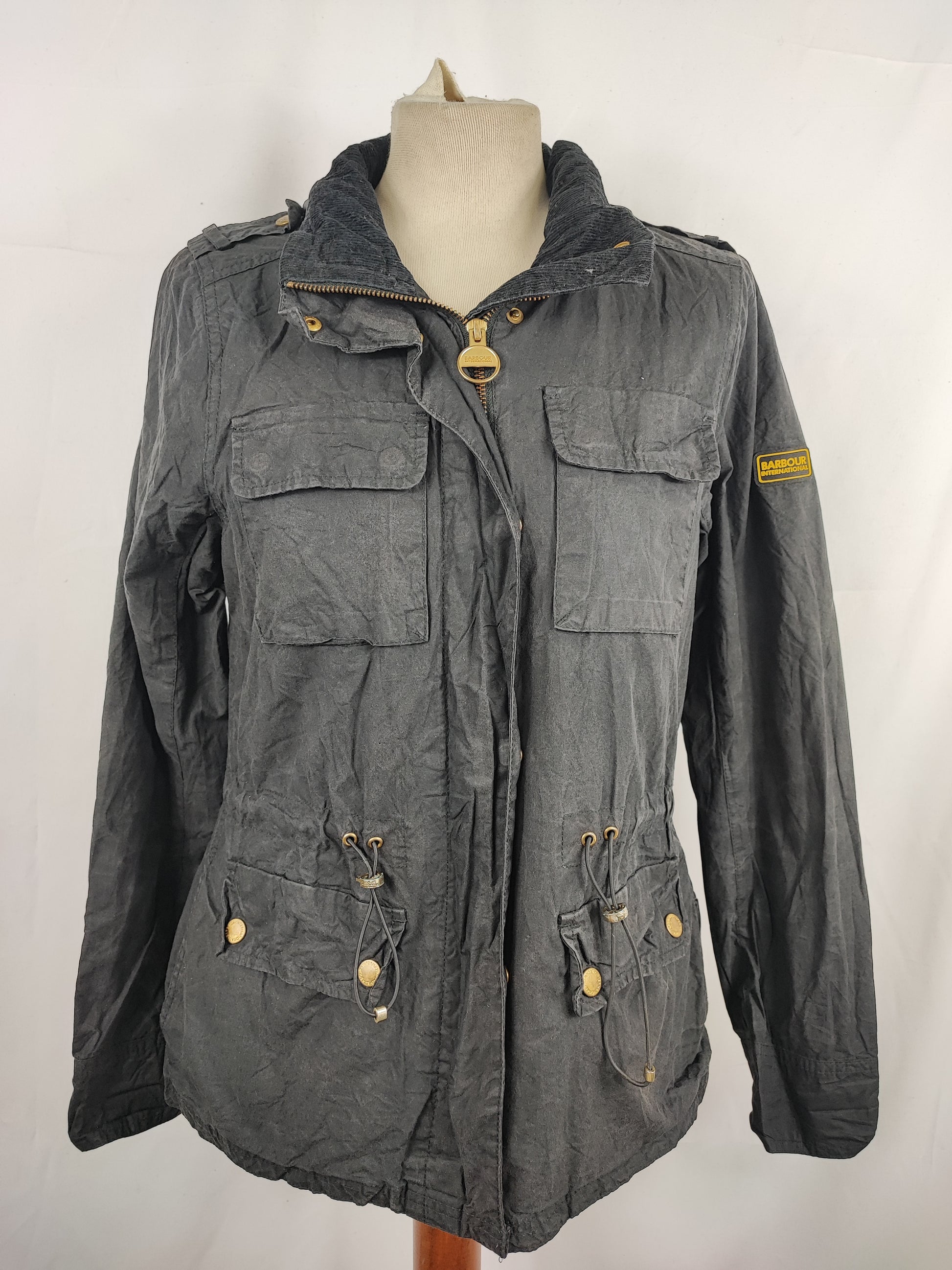 Giacca Barbour International Donna nero SMALL UK10 -Lady Black International Jacket size 10 - Shop In London