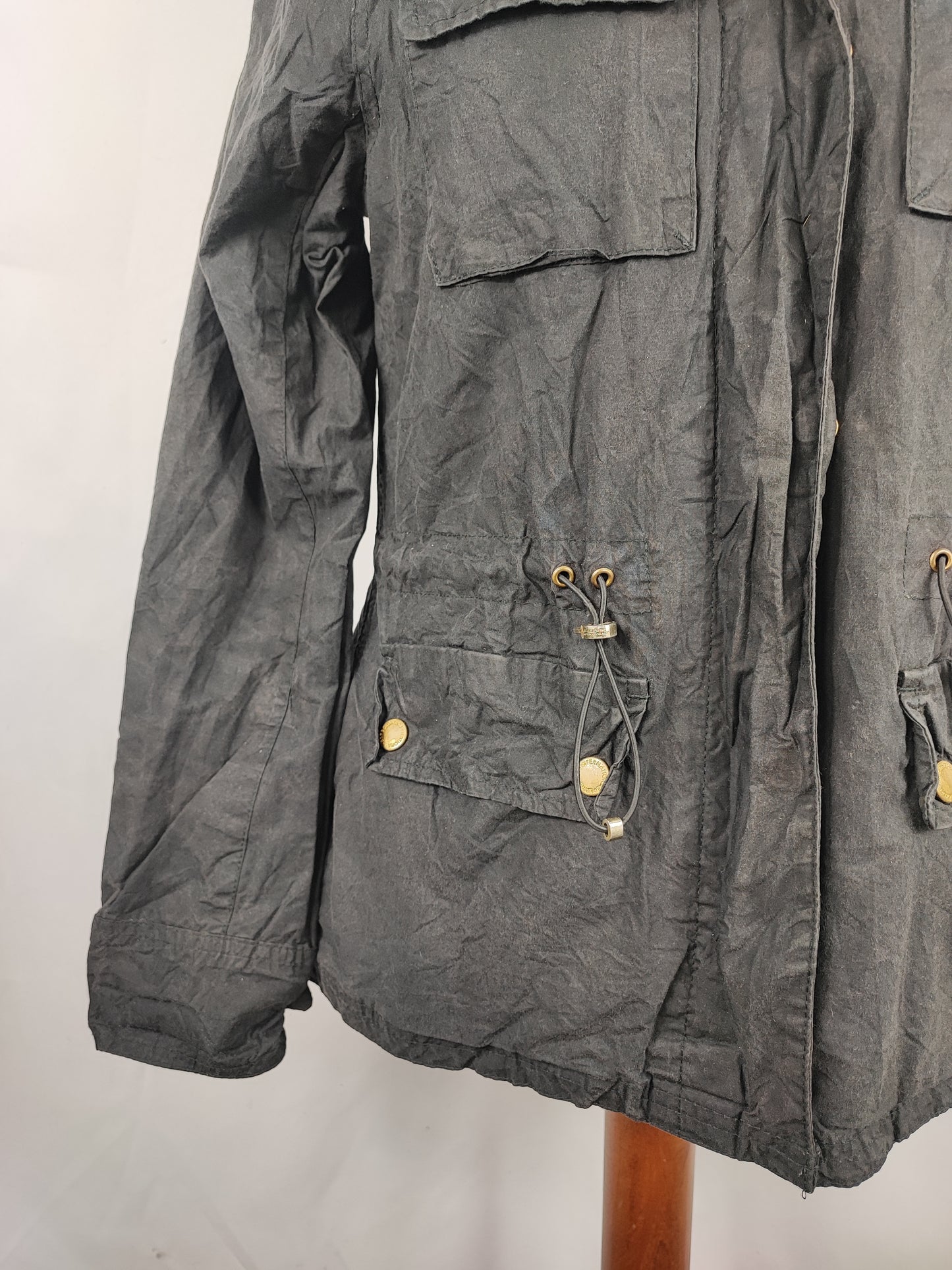 Giacca Barbour International Donna nero SMALL UK10 -Lady Black International Jacket size 10 - Shop In London