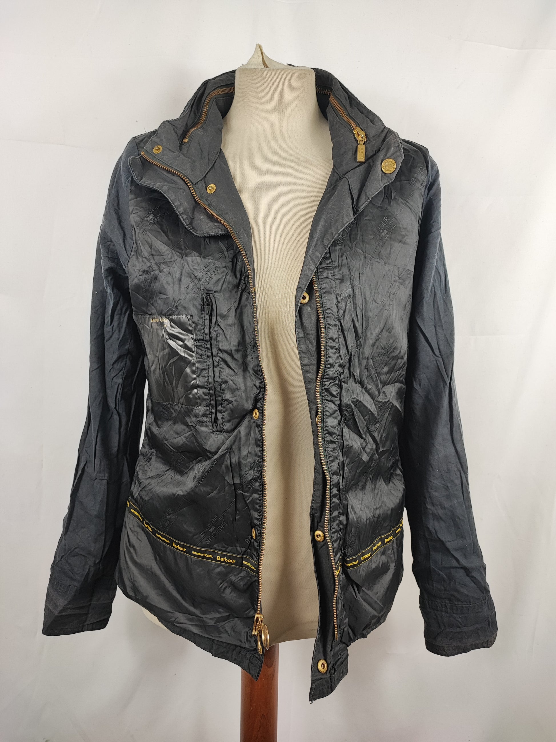 Giacca Barbour International Donna nero SMALL UK10 -Lady Black International Jacket size 10 - Shop In London