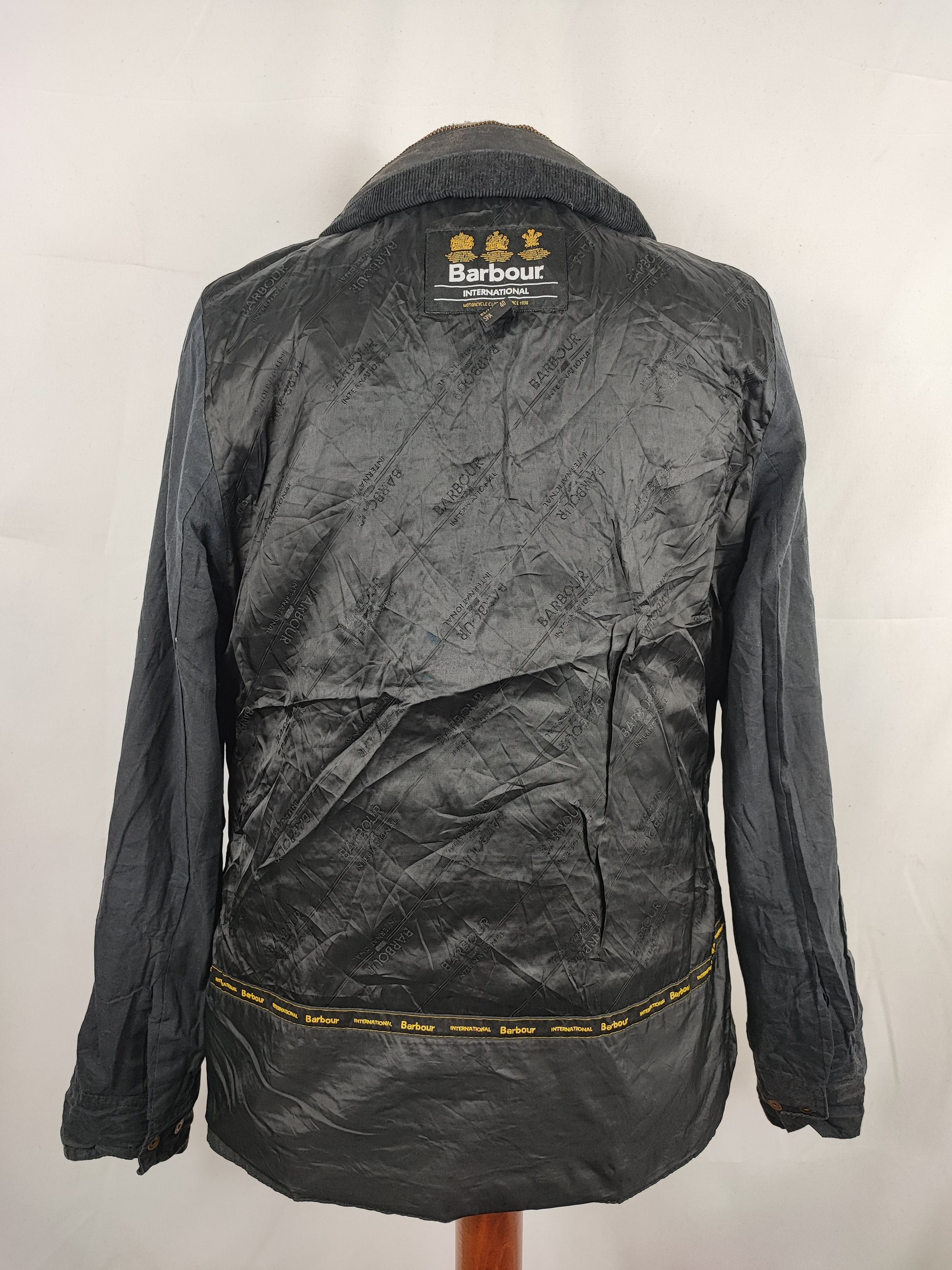 Giacca Barbour International Donna nero SMALL UK10 -Lady Black International Jacket size 10 - Shop In London