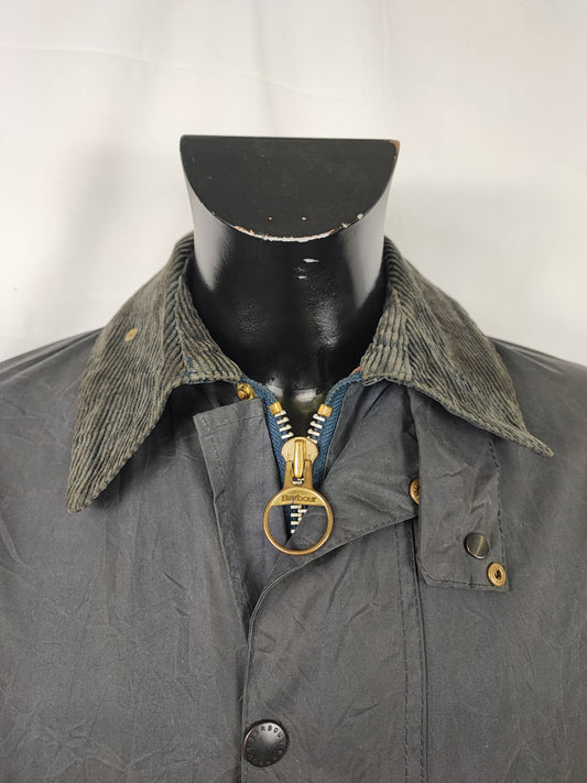 Barbour Vintage Border Blu cotone Cerato C40/102cm Man Vintage Navy Border Coat size Medium