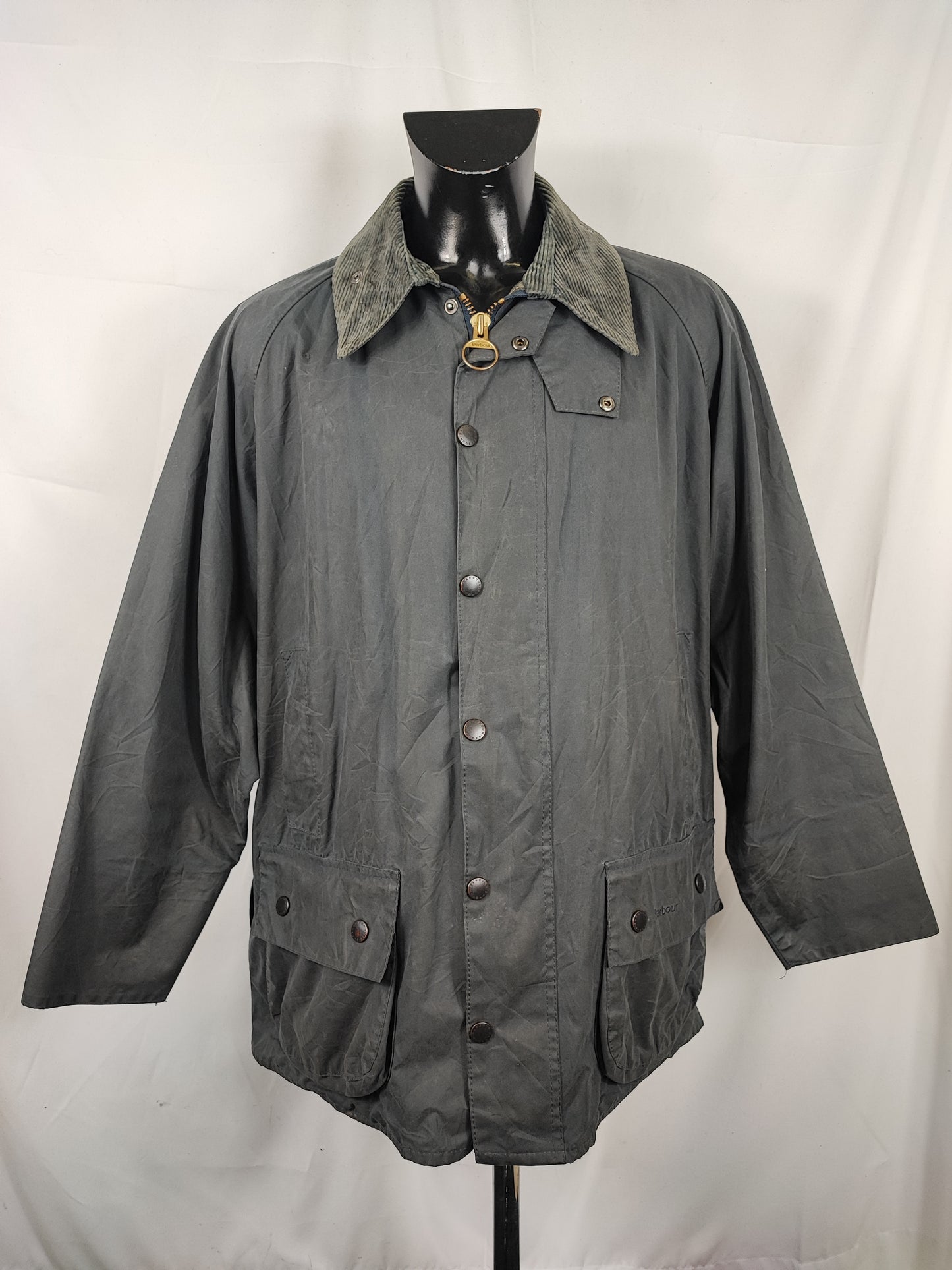 Barbour Giacca Beaufort blu C48/122cm - Navy Beaufort Waxed jacket c48 size XL comoda