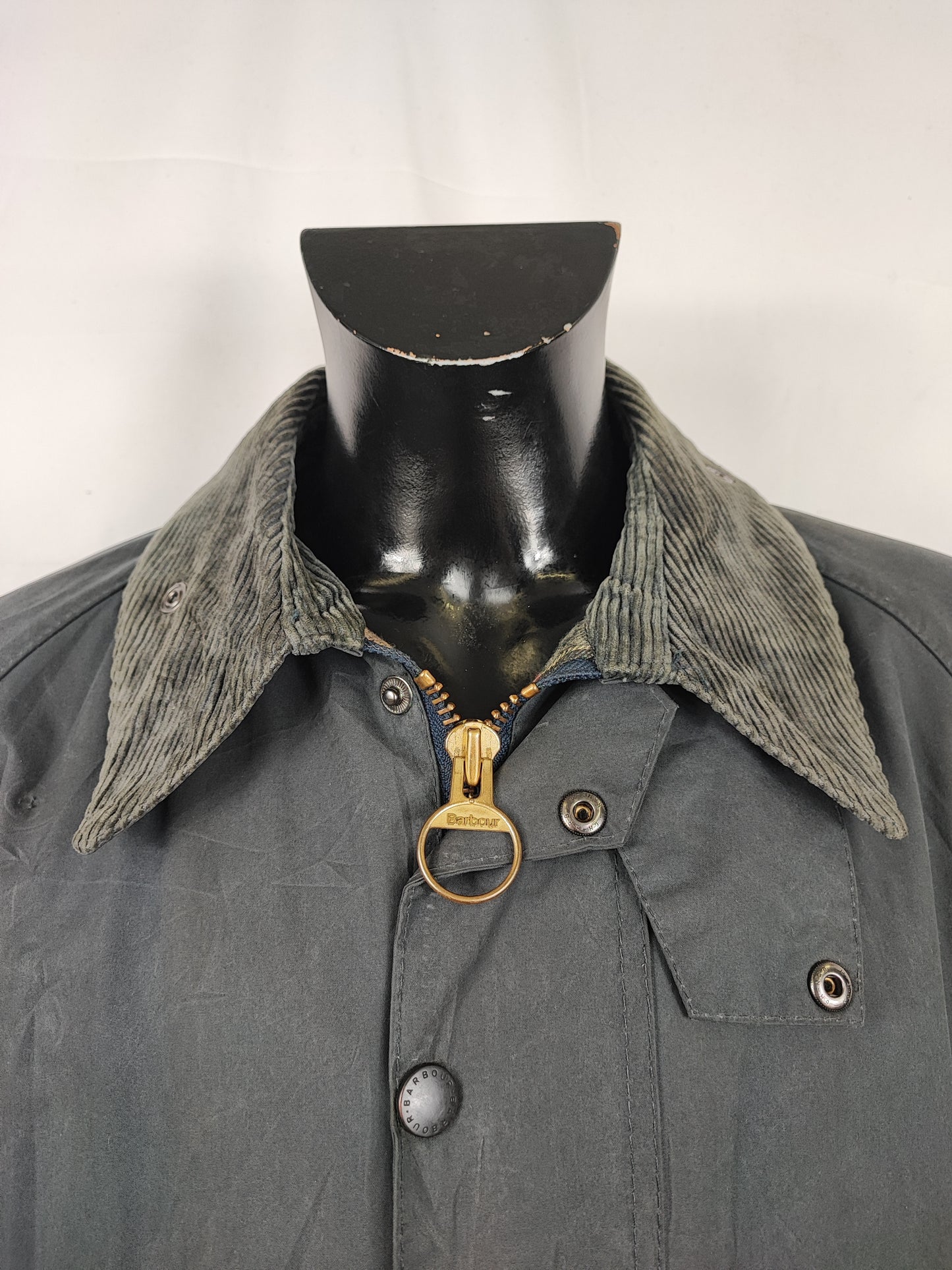 Barbour Giacca Beaufort blu C48/122cm - Navy Beaufort Waxed jacket c48 size XL comoda