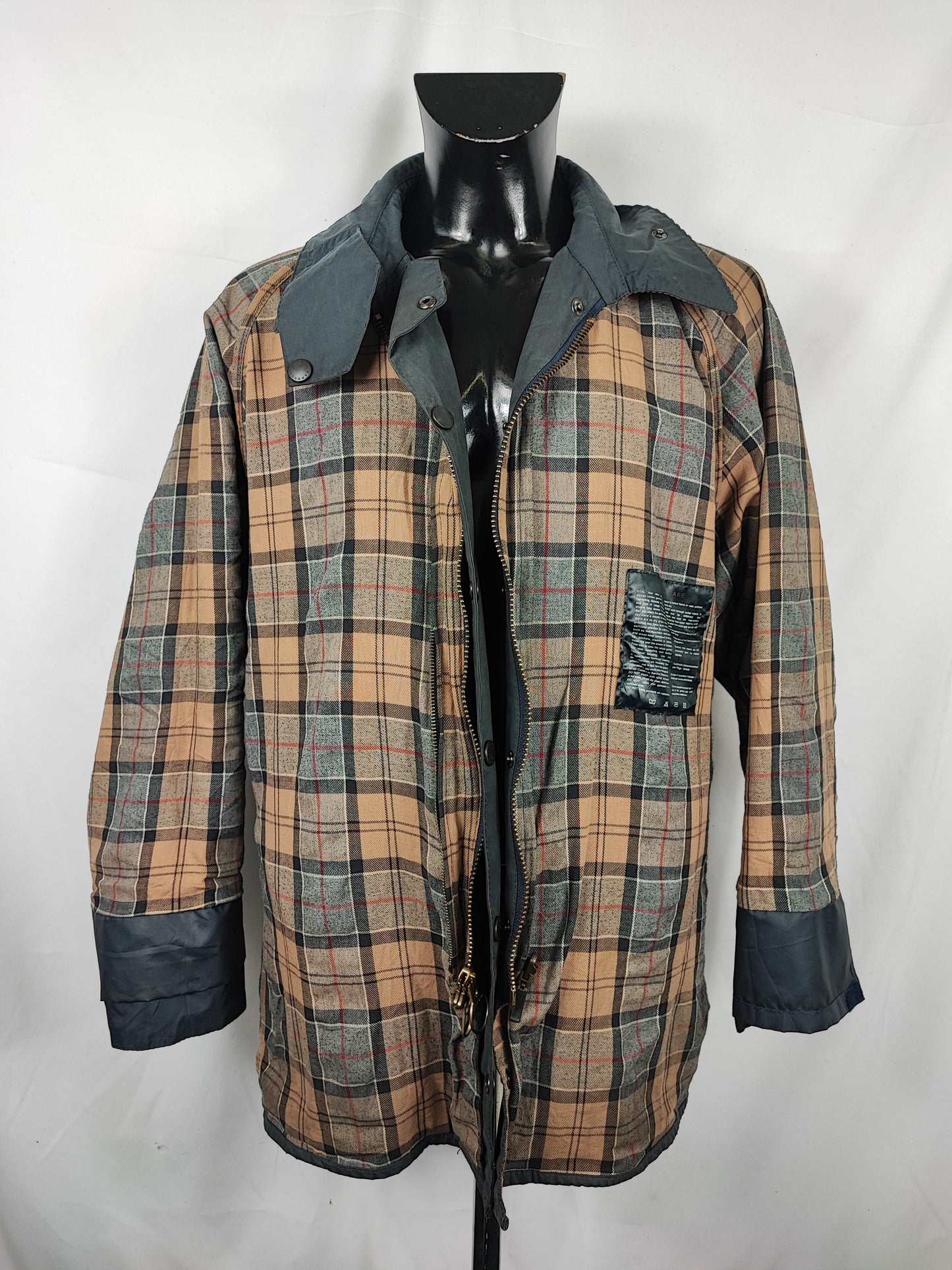 Barbour Giacca Beaufort blu C48/122cm - Navy Beaufort Waxed jacket c48 size XL comoda