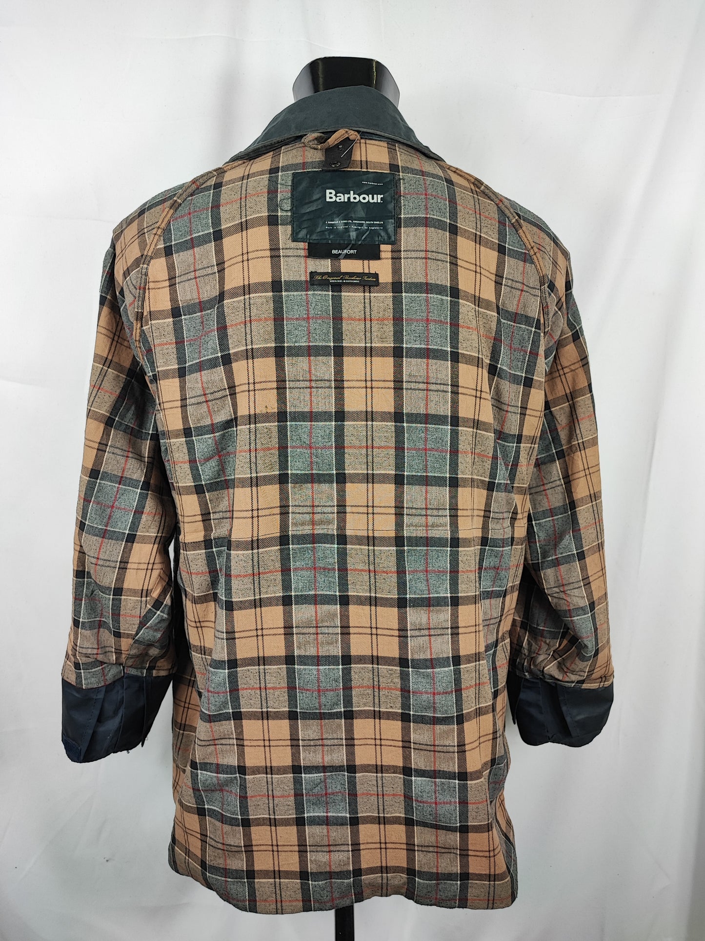 Barbour Giacca Beaufort blu C48/122cm - Navy Beaufort Waxed jacket c48 size XL comoda