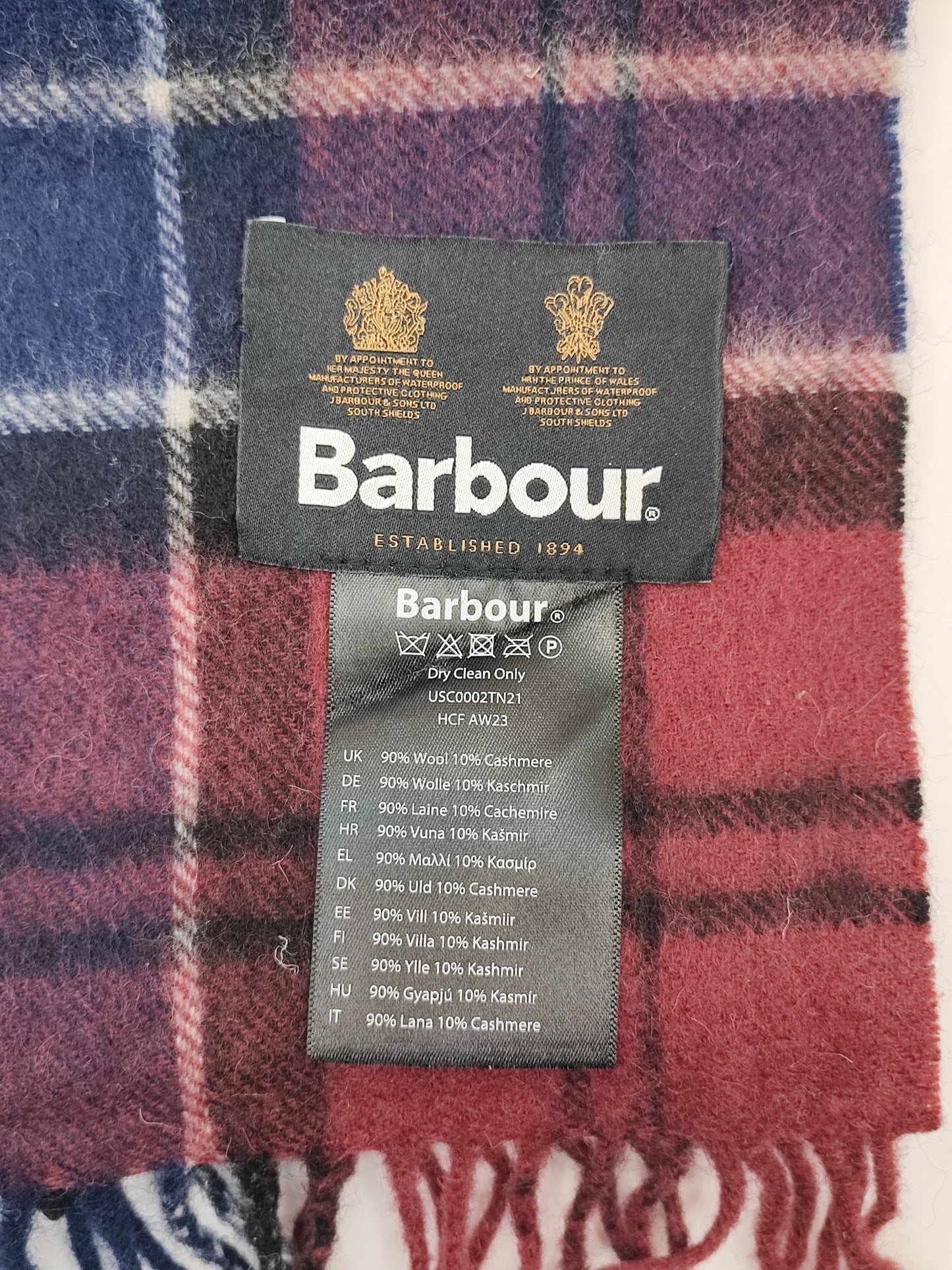 Sciarpa Barbour in lana