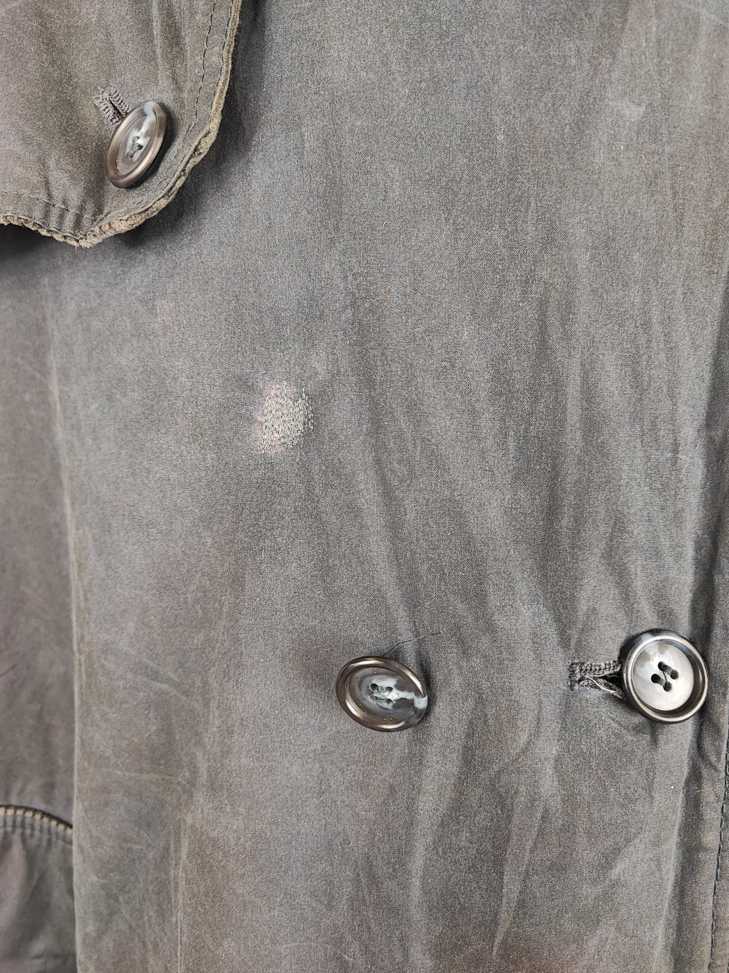 RARO Barbour A605 Trench Coat blu cerato C44/112 cm Waxed  Navy Trench Coat Large/XL