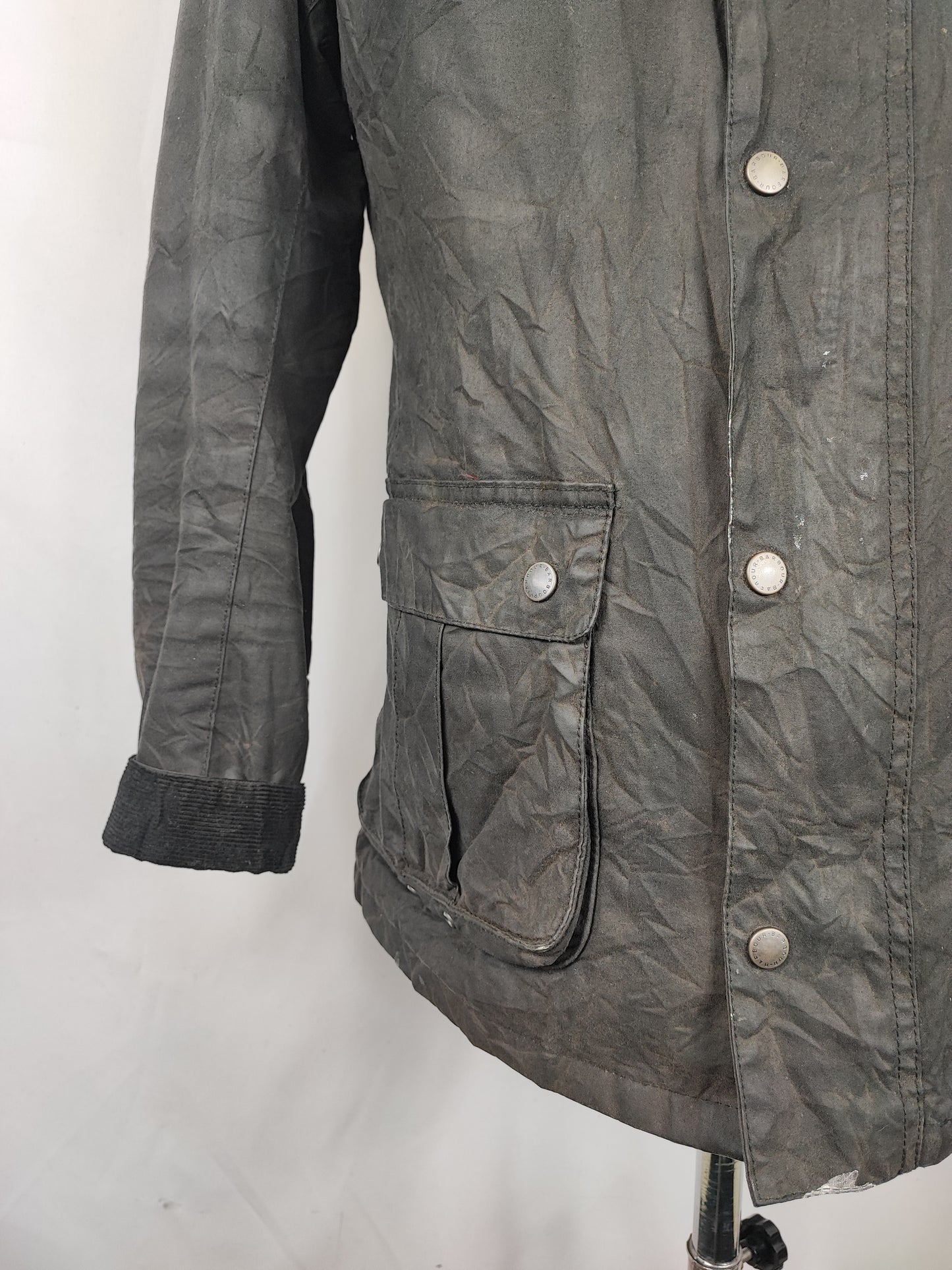 Giacca Barbour International Duke nero M - Man black Duke wax Jacket Size Medium