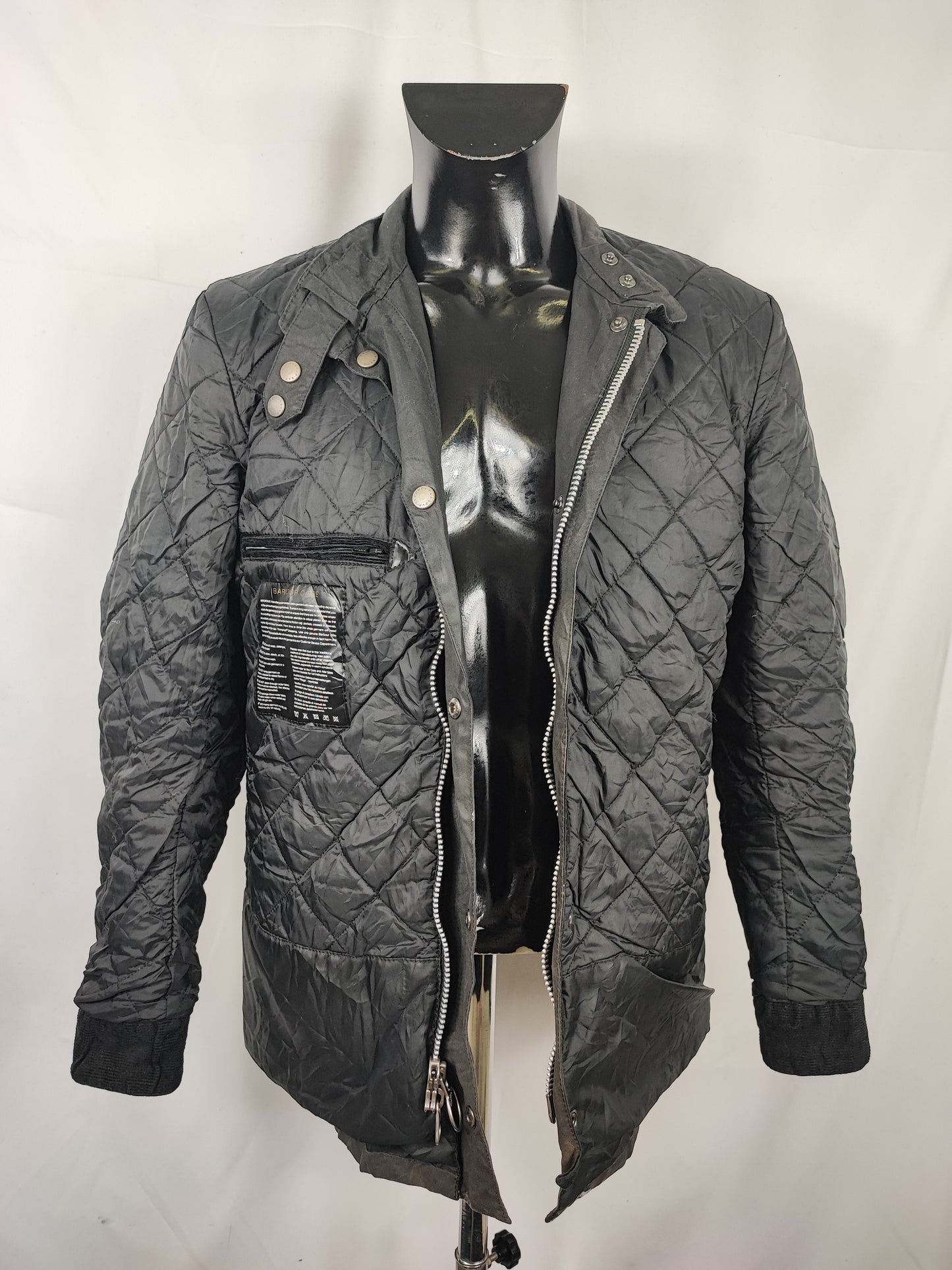 Giacca Barbour International Duke nero M - Man black Duke wax Jacket Size Medium