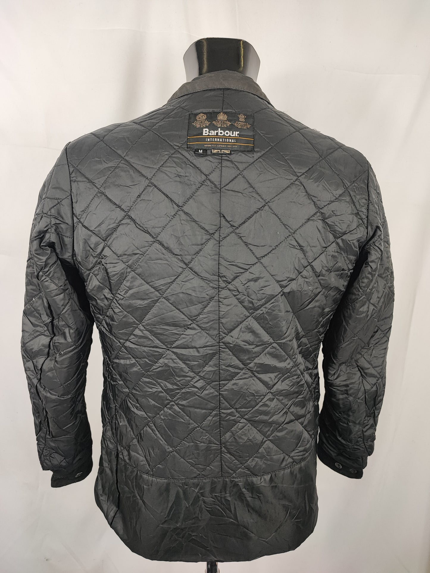 Giacca Barbour International Duke nero M - Man black Duke wax Jacket Size Medium