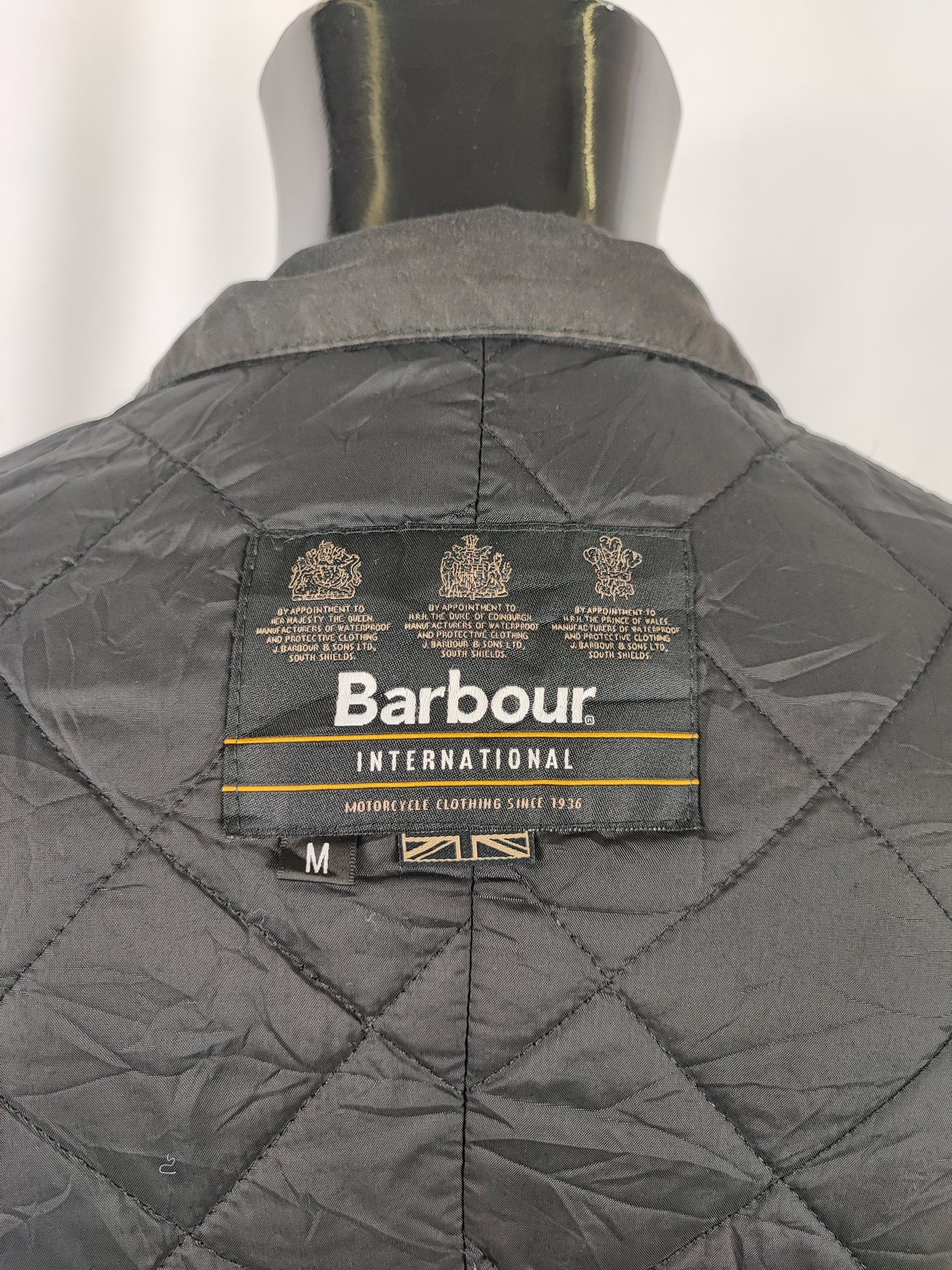 Giacca Barbour International Duke nero M - Man black Duke wax Jacket Size Medium