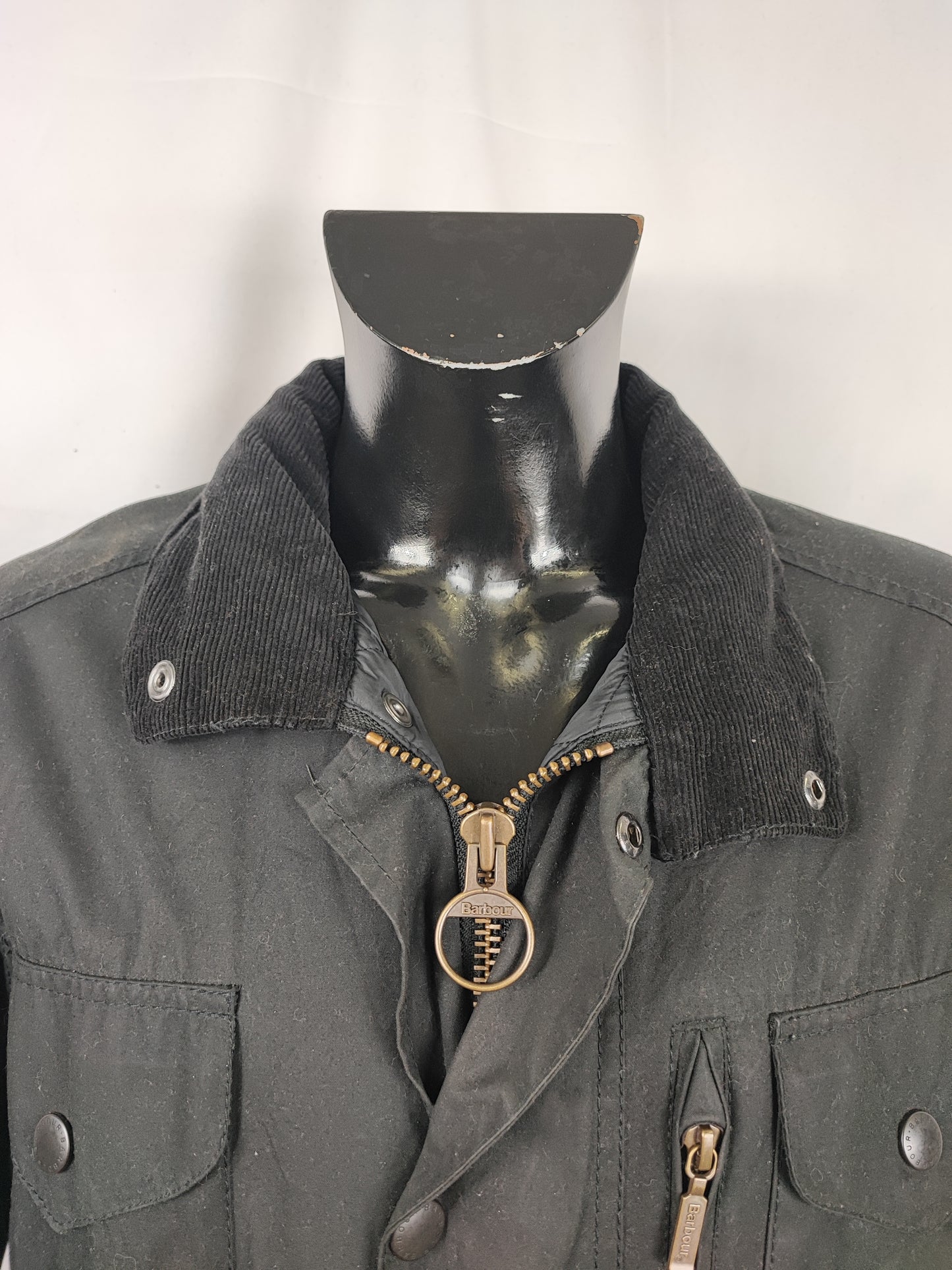 Barbour Giacca uomo nera Medium Sapper Jacket Black Waxed Sapper Jacket Size M