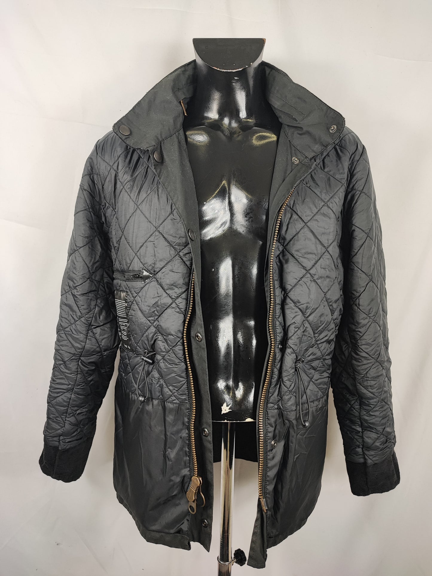 Barbour Giacca uomo nera Medium Sapper Jacket Black Waxed Sapper Jacket Size M