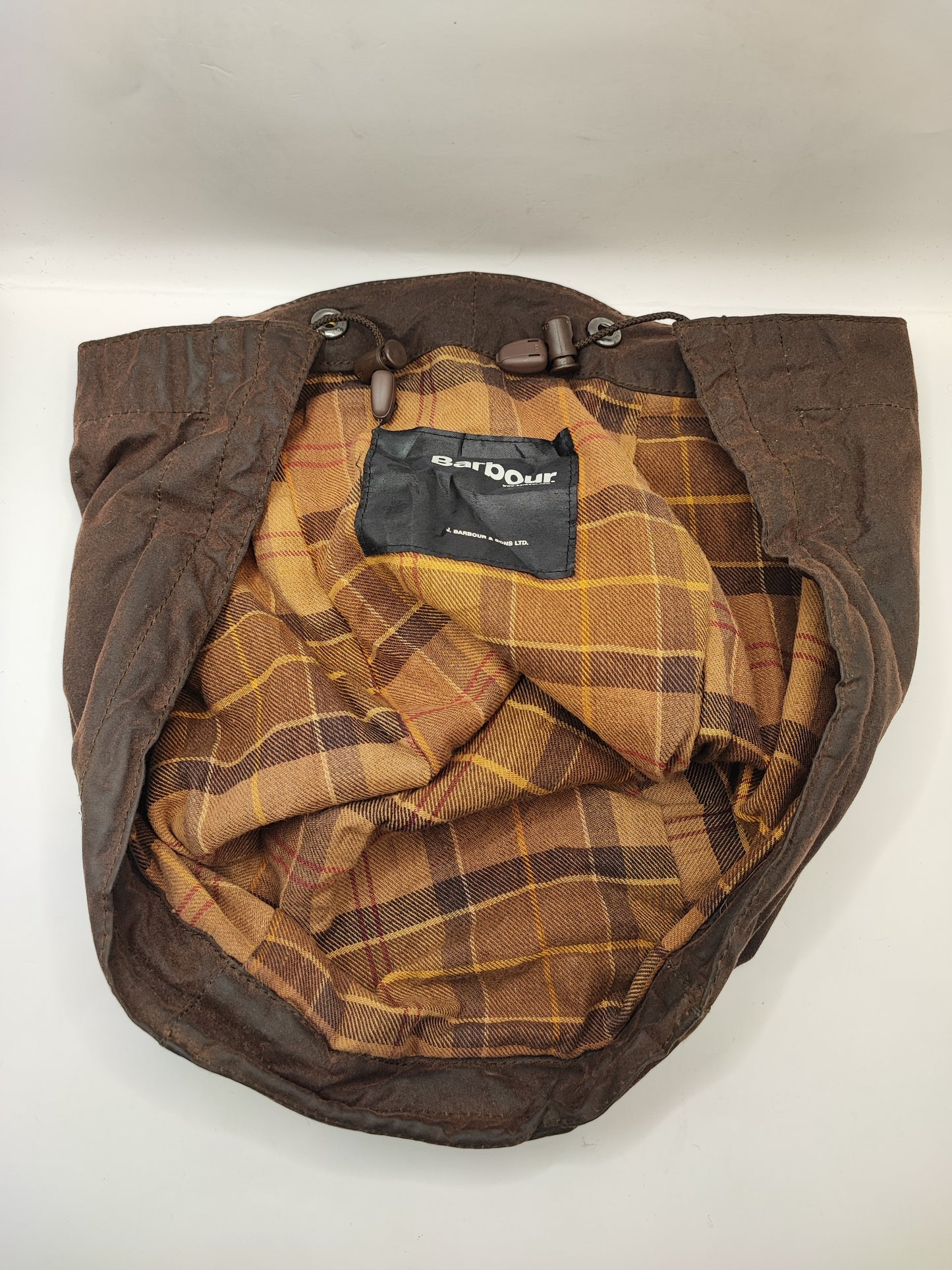 Cappuccio Barbour marrone recente  - Brown Waxed hood One size