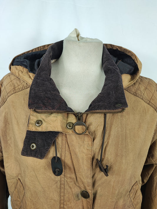 Giacca Parka Barbour donna Beige UK10 Small Beige Lady Jacket with hood  Size UK10