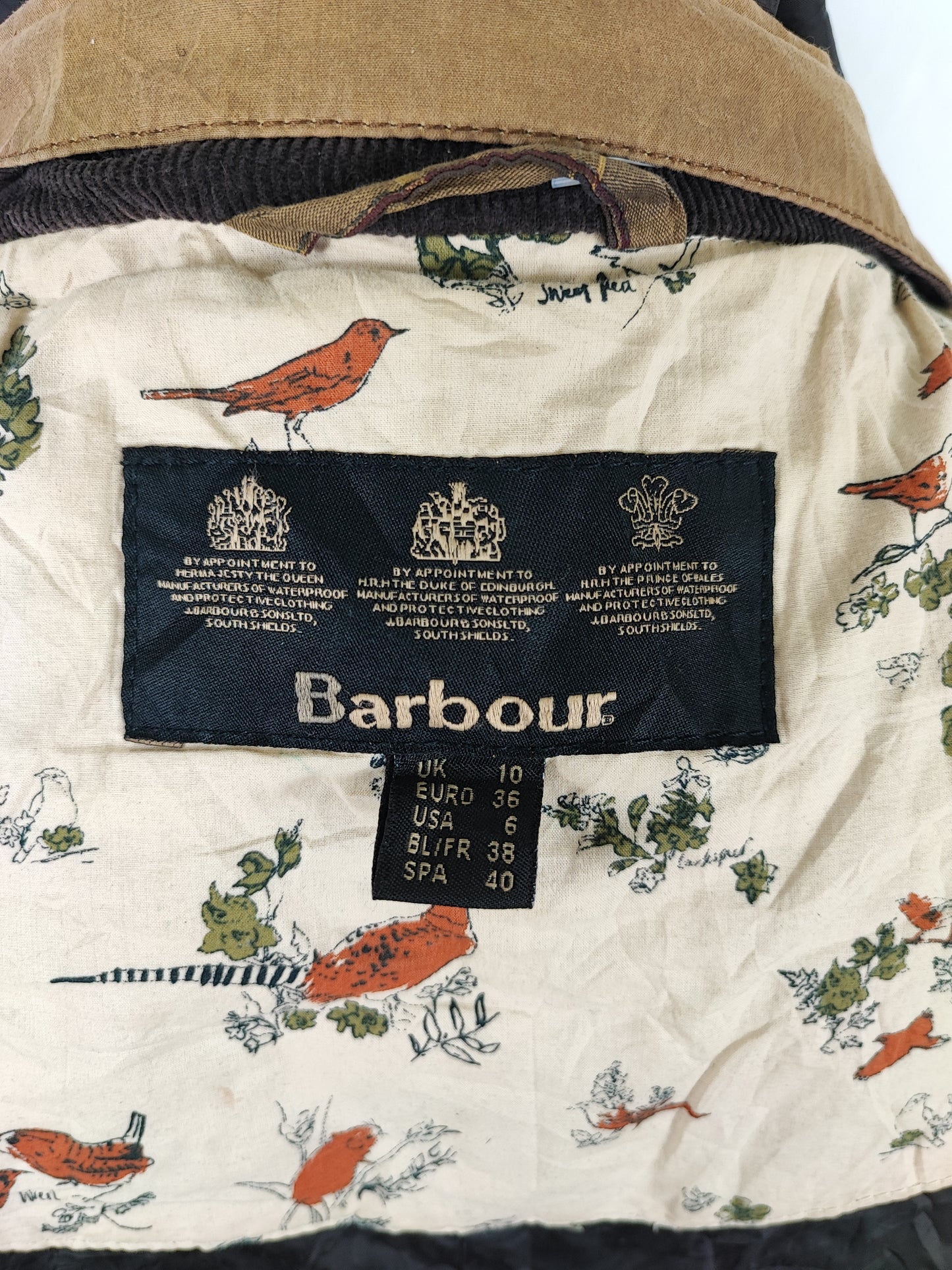 Giacca Parka Barbour donna Beige UK10 Small Beige Lady Jacket with hood  Size UK10